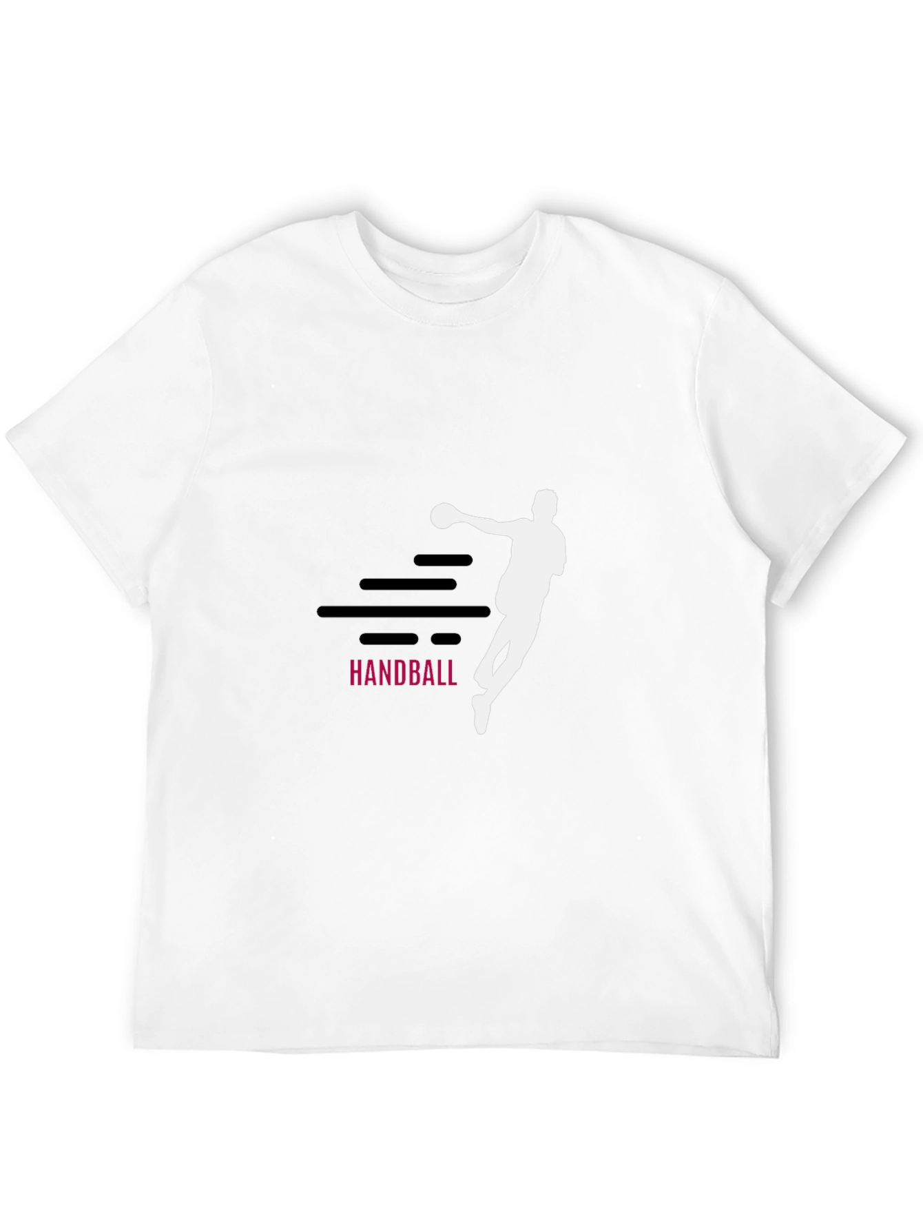 Handball Graphic Tee - Sporty Black T-Shirt