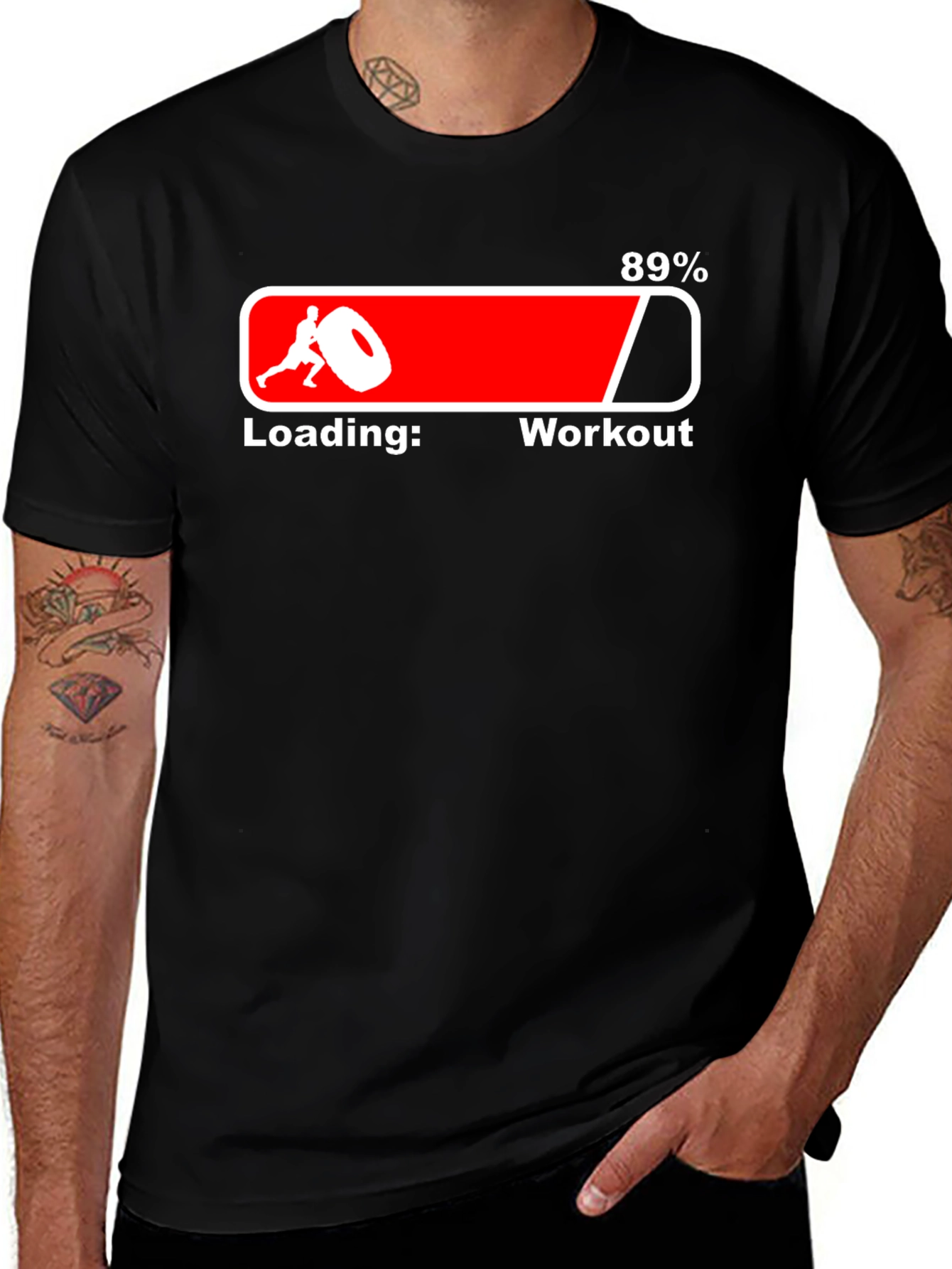 Workout Loading Mens Graphic T-Shirt