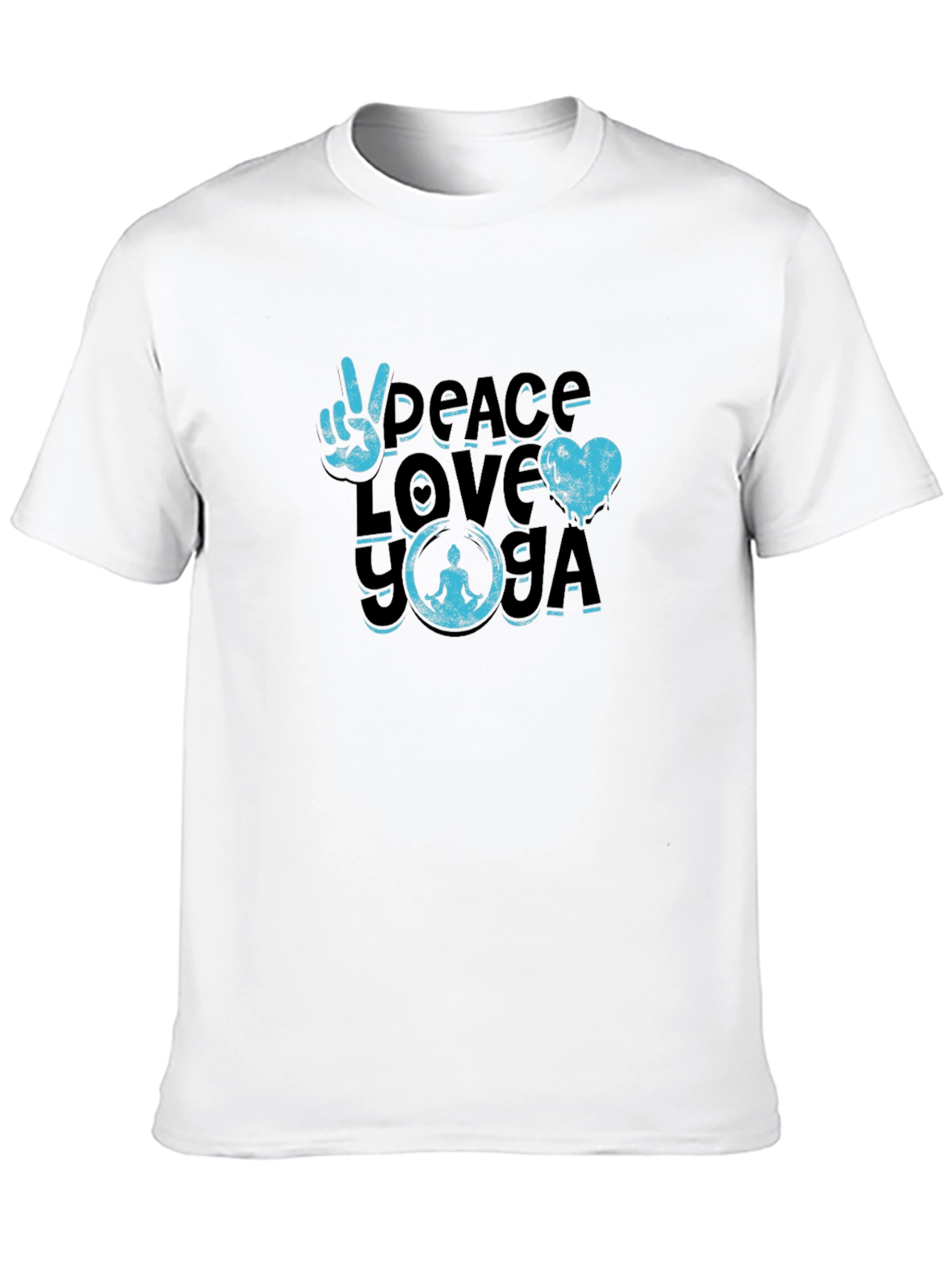 Peace Love Yoga Graphic T-Shirt