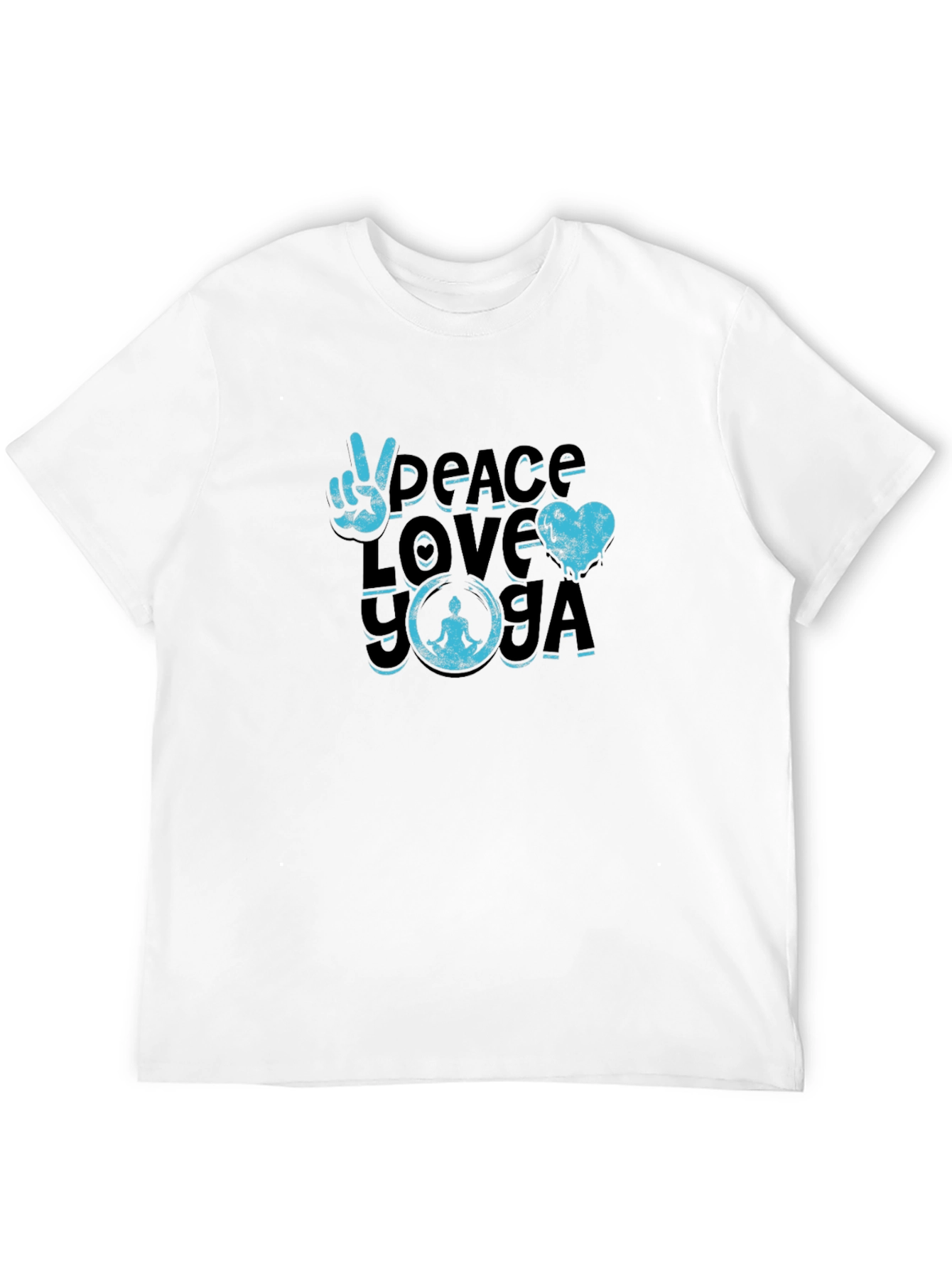 Peace Love Yoga Graphic T-Shirt