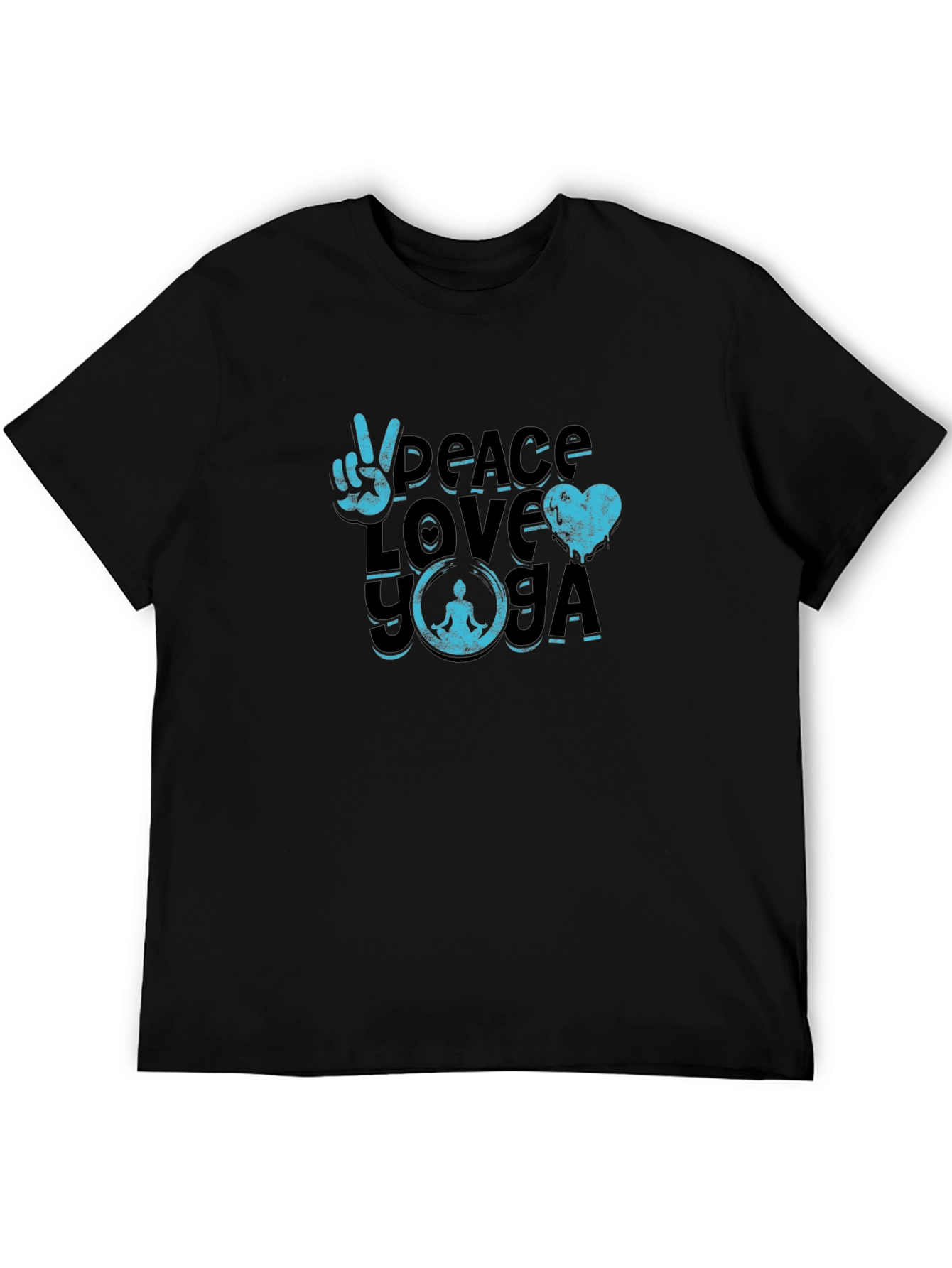 Peace Love Yoga Graphic T-Shirt