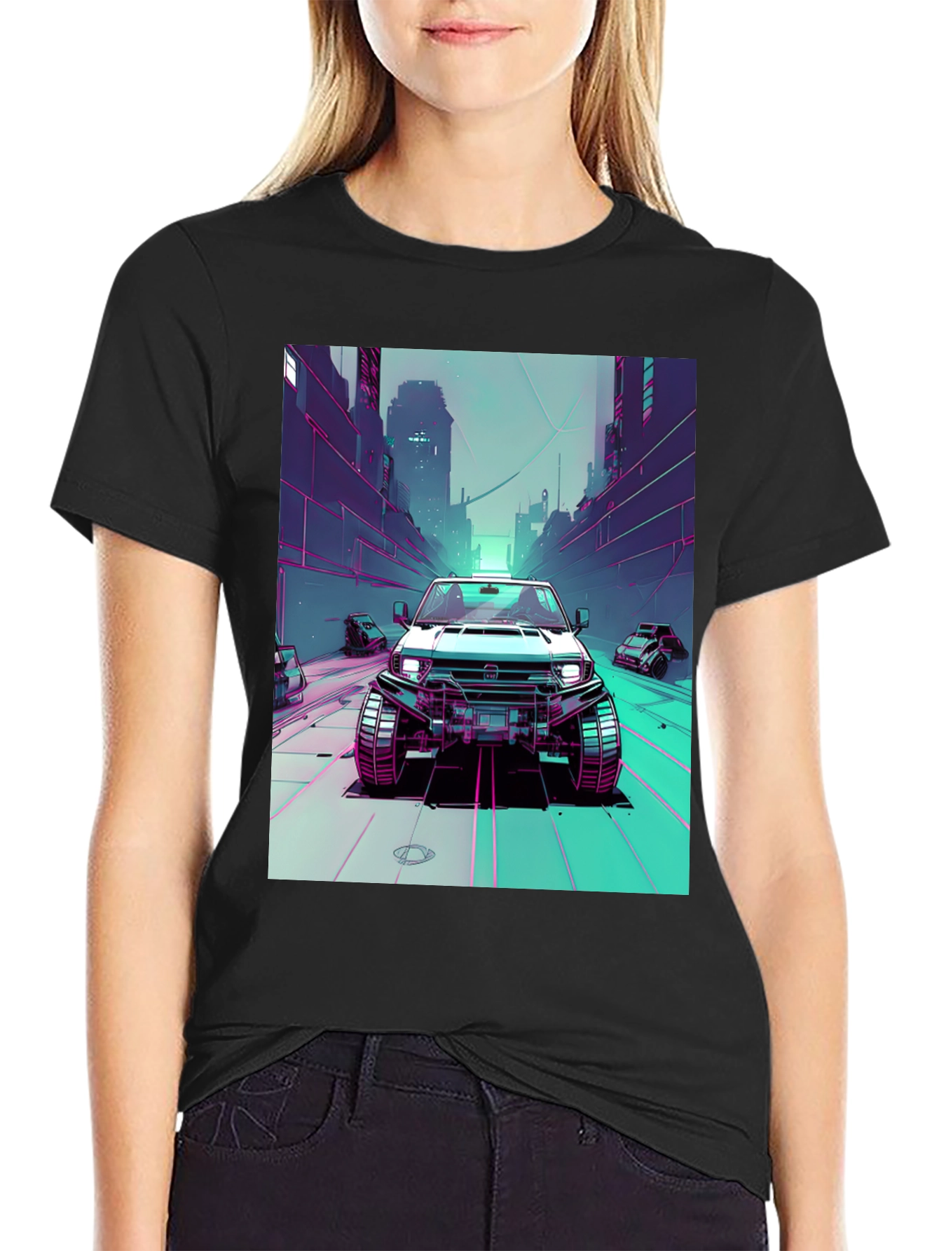 Retro Cyberpunk Car T-Shirt