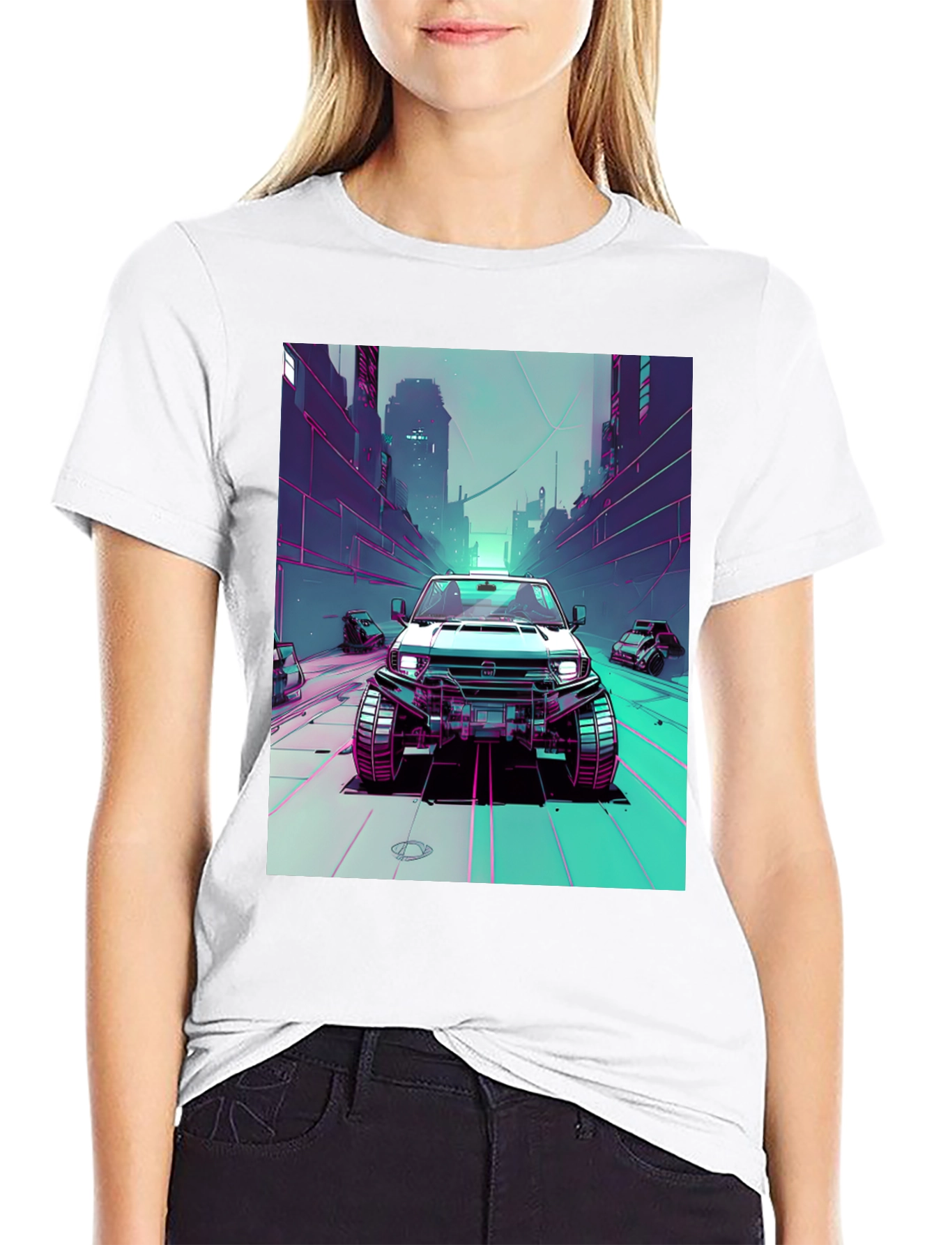 Retro Cyberpunk Car T-Shirt