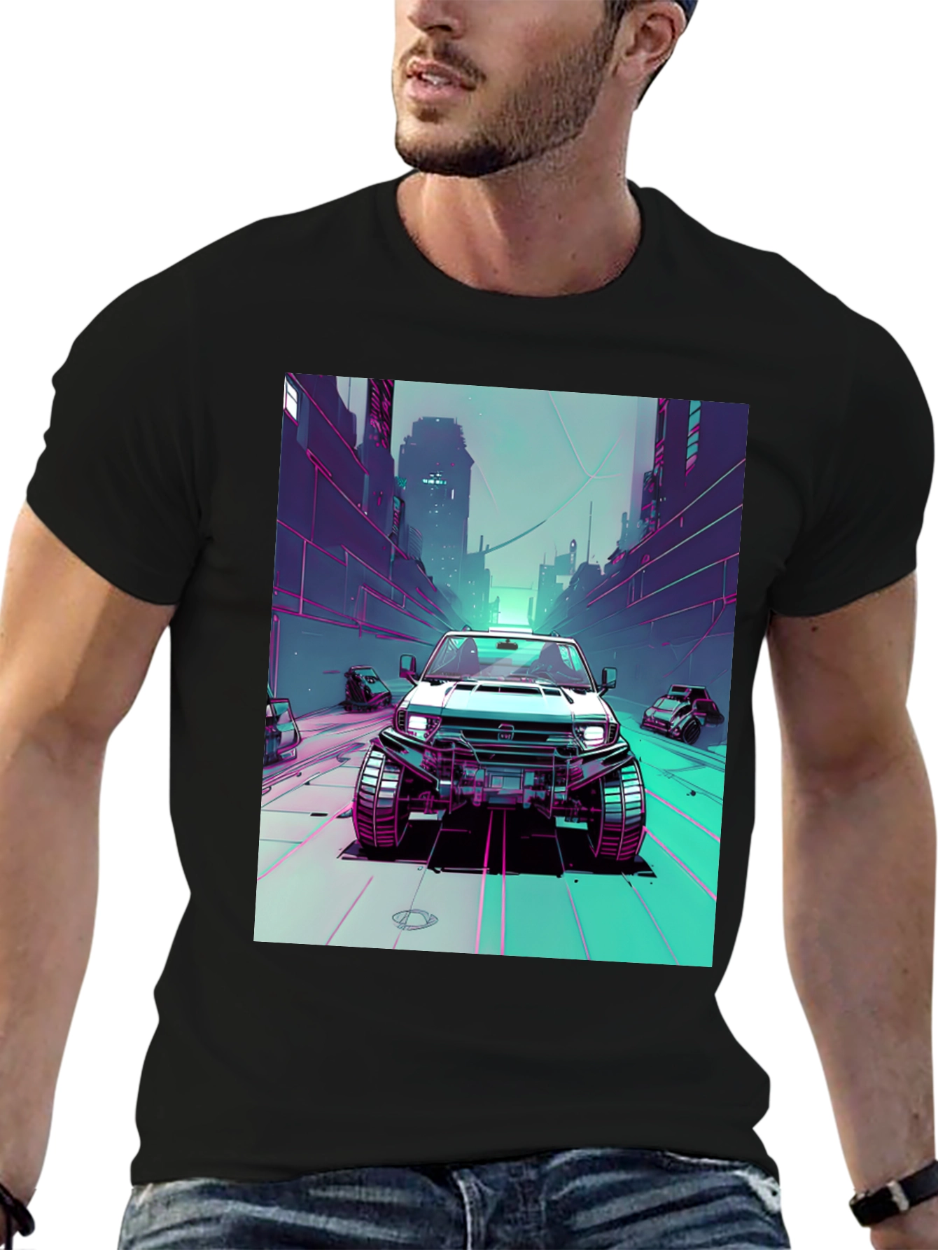 Retro Cyberpunk Car T-Shirt