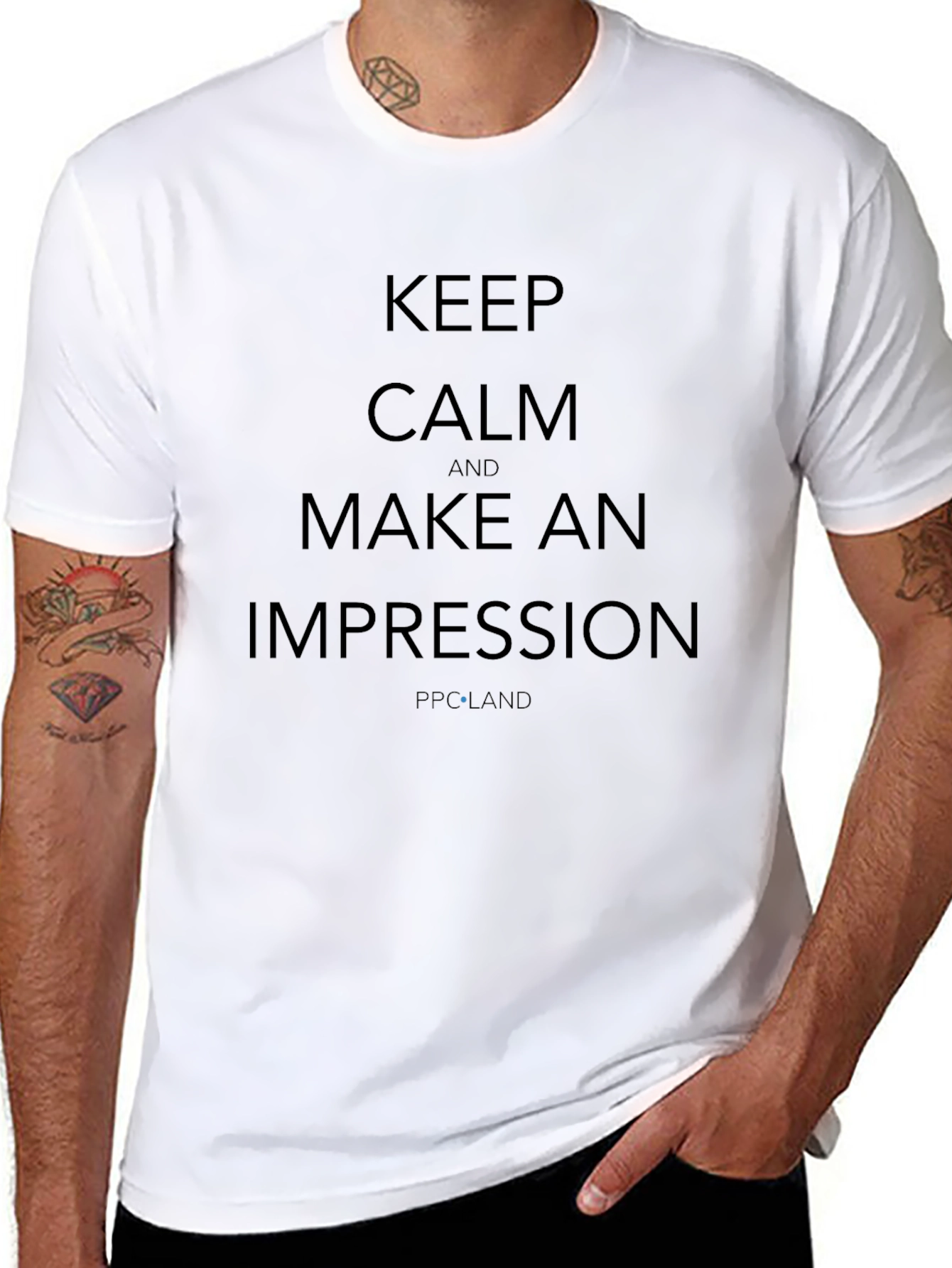 Keep Calm Impression Black T-Shirt
