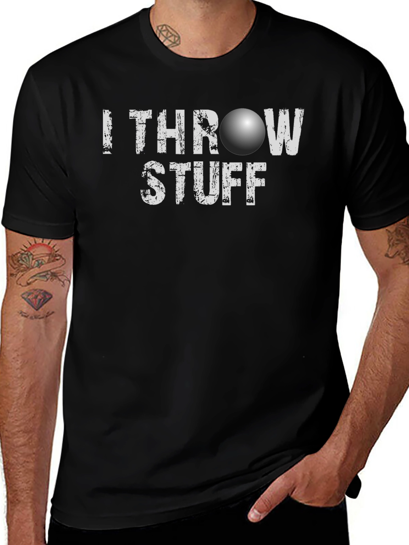 I Throw Stuff T-Shirt - Funny Novelty Tee