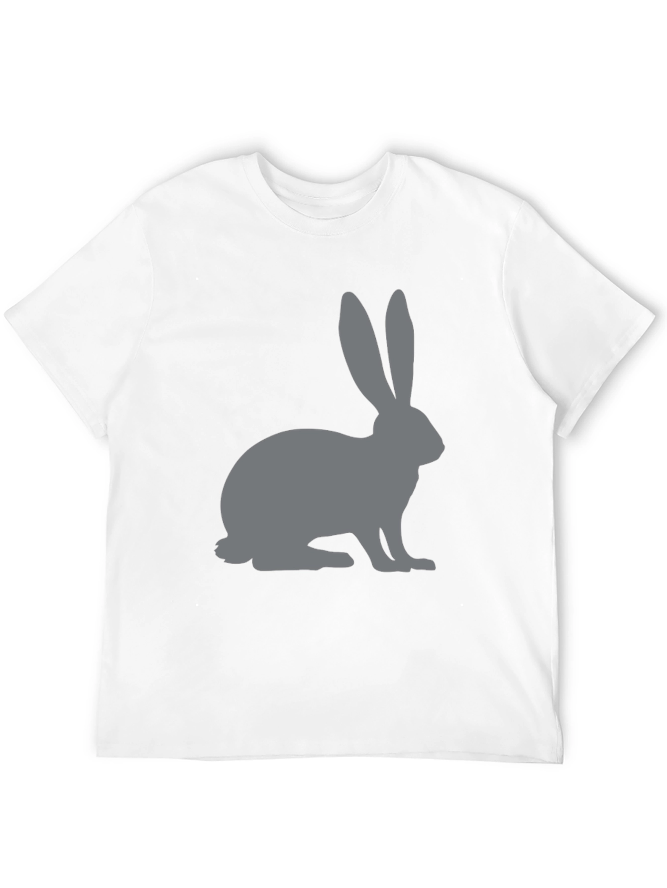 Rabbit Graphic T-Shirt - Black Cotton Tee