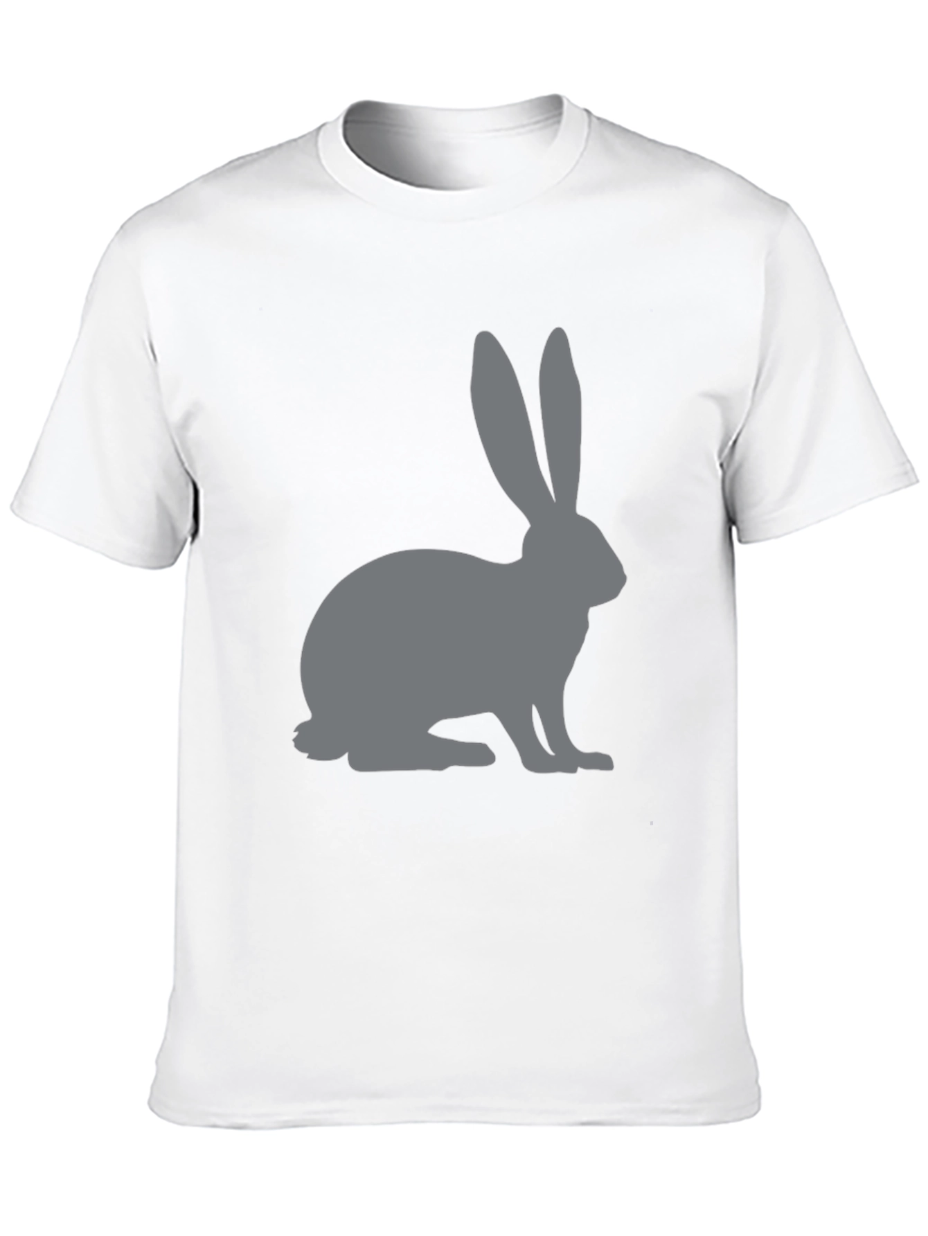 Rabbit Graphic T-Shirt - Black Cotton Tee