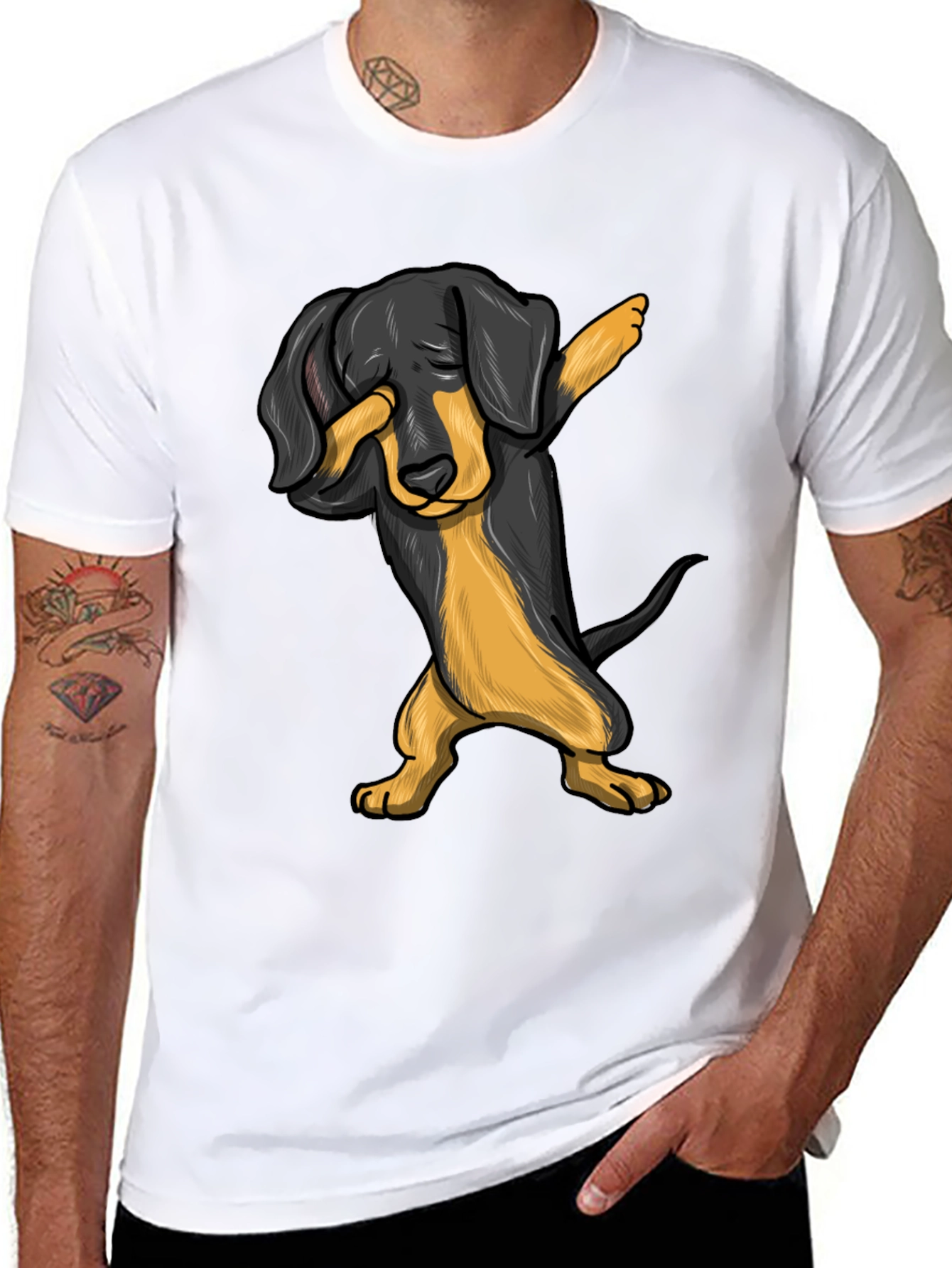 Dachshund Dabbing T-Shirt - Cute Dog Tee