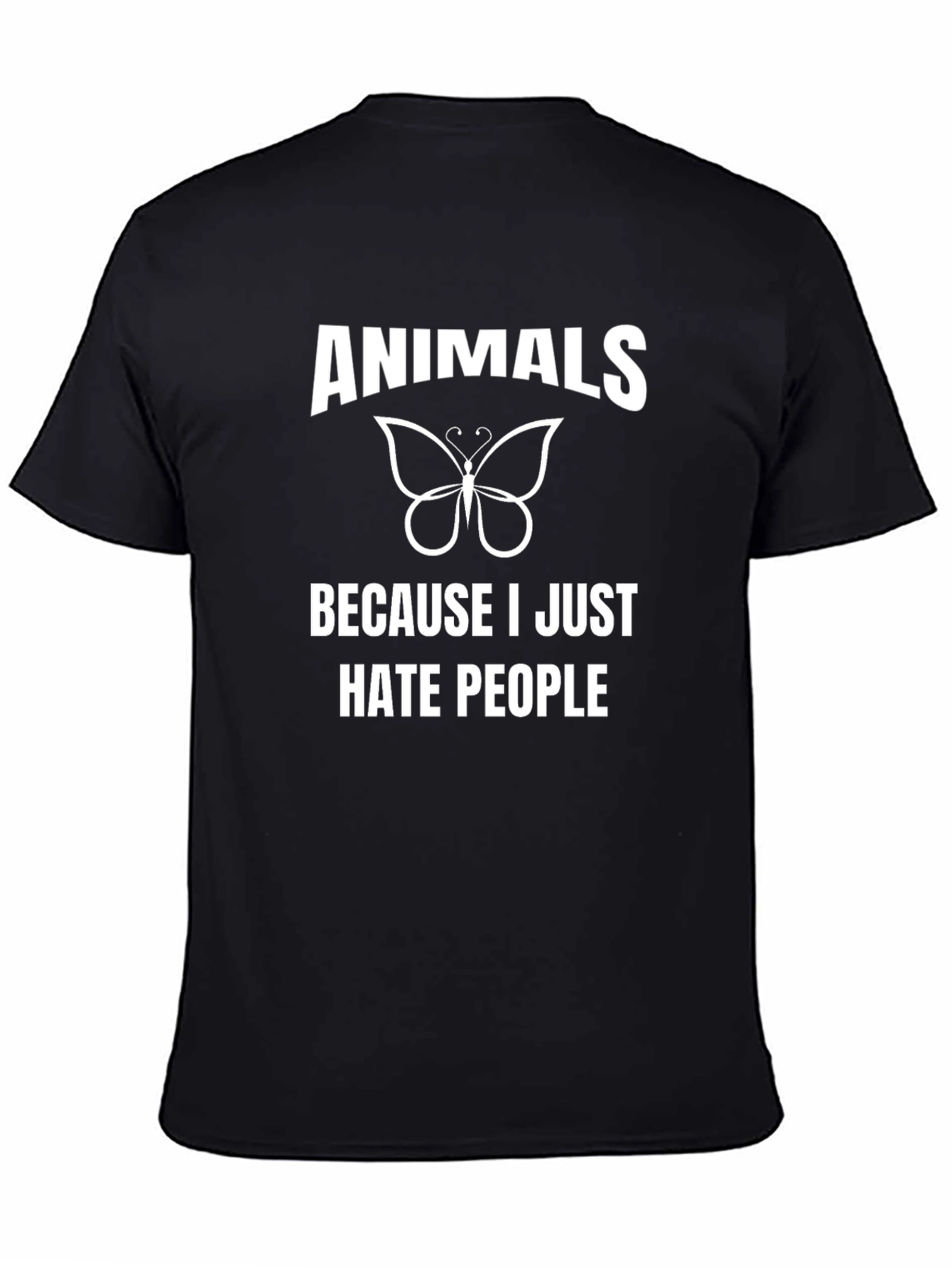 Animals Because I Hate People Graphic T-Shirt