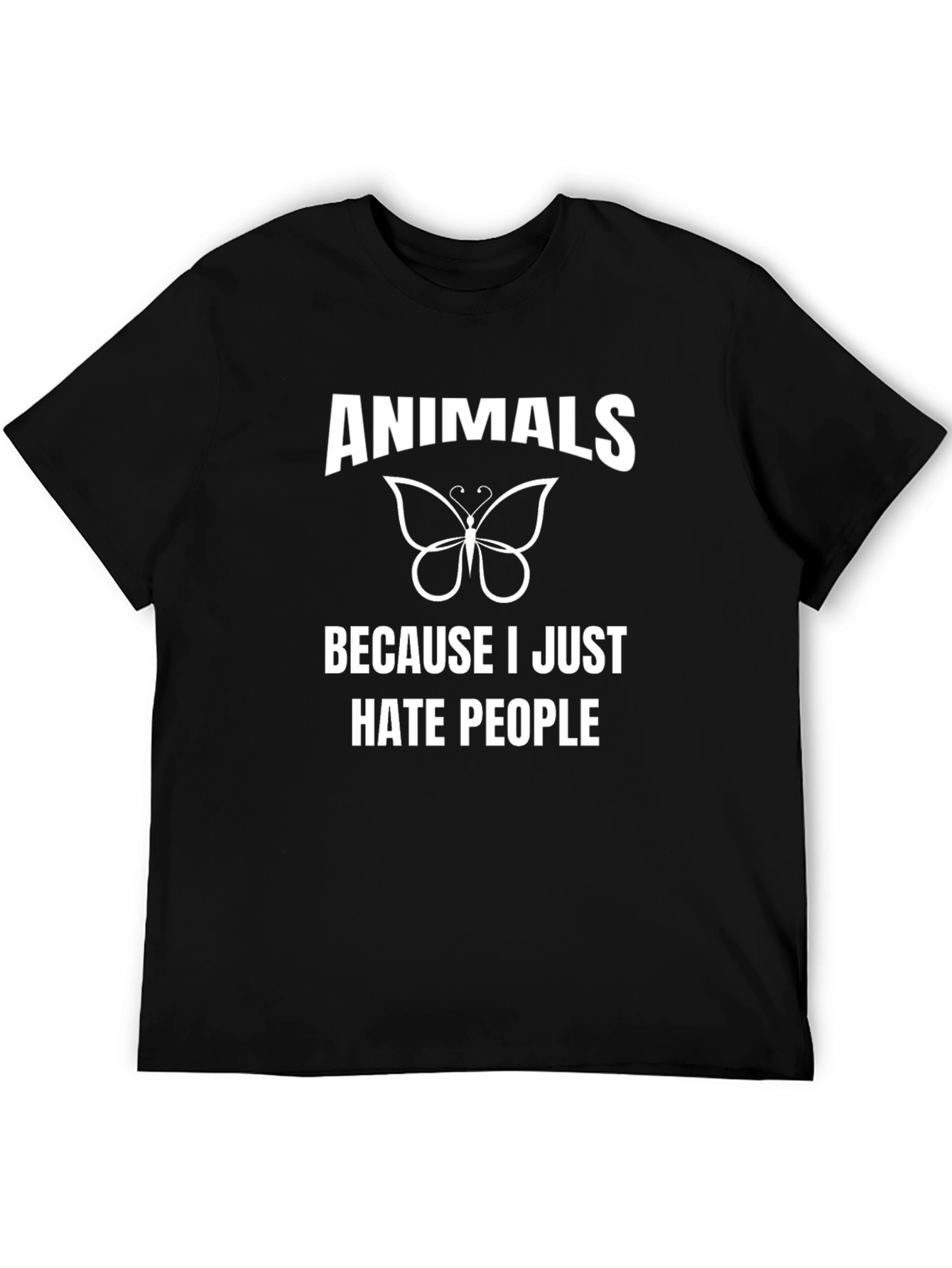 Animals Because I Hate People Graphic T-Shirt