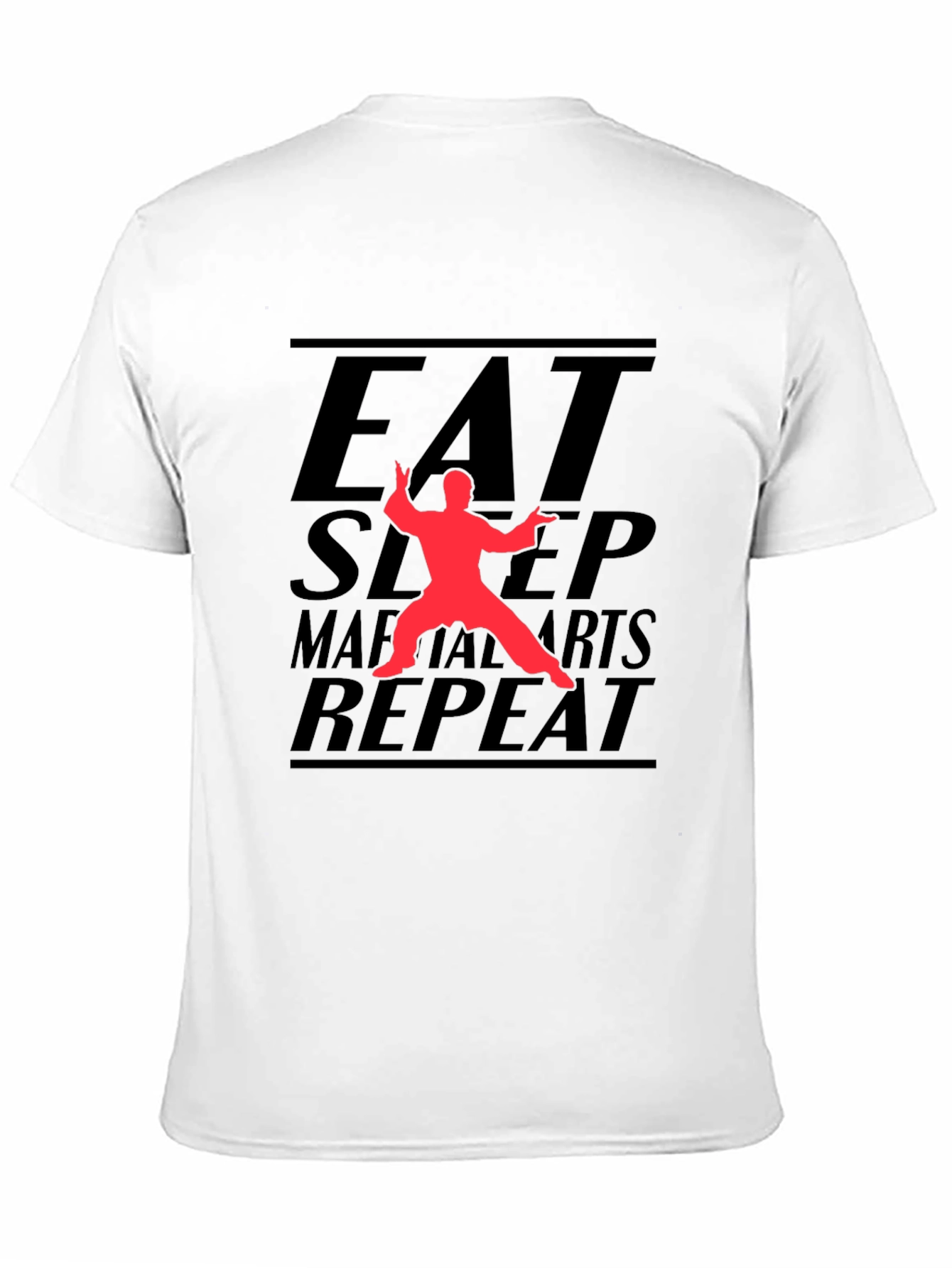 Eat Sleep Martial Arts Repeat Black T-Shirt
