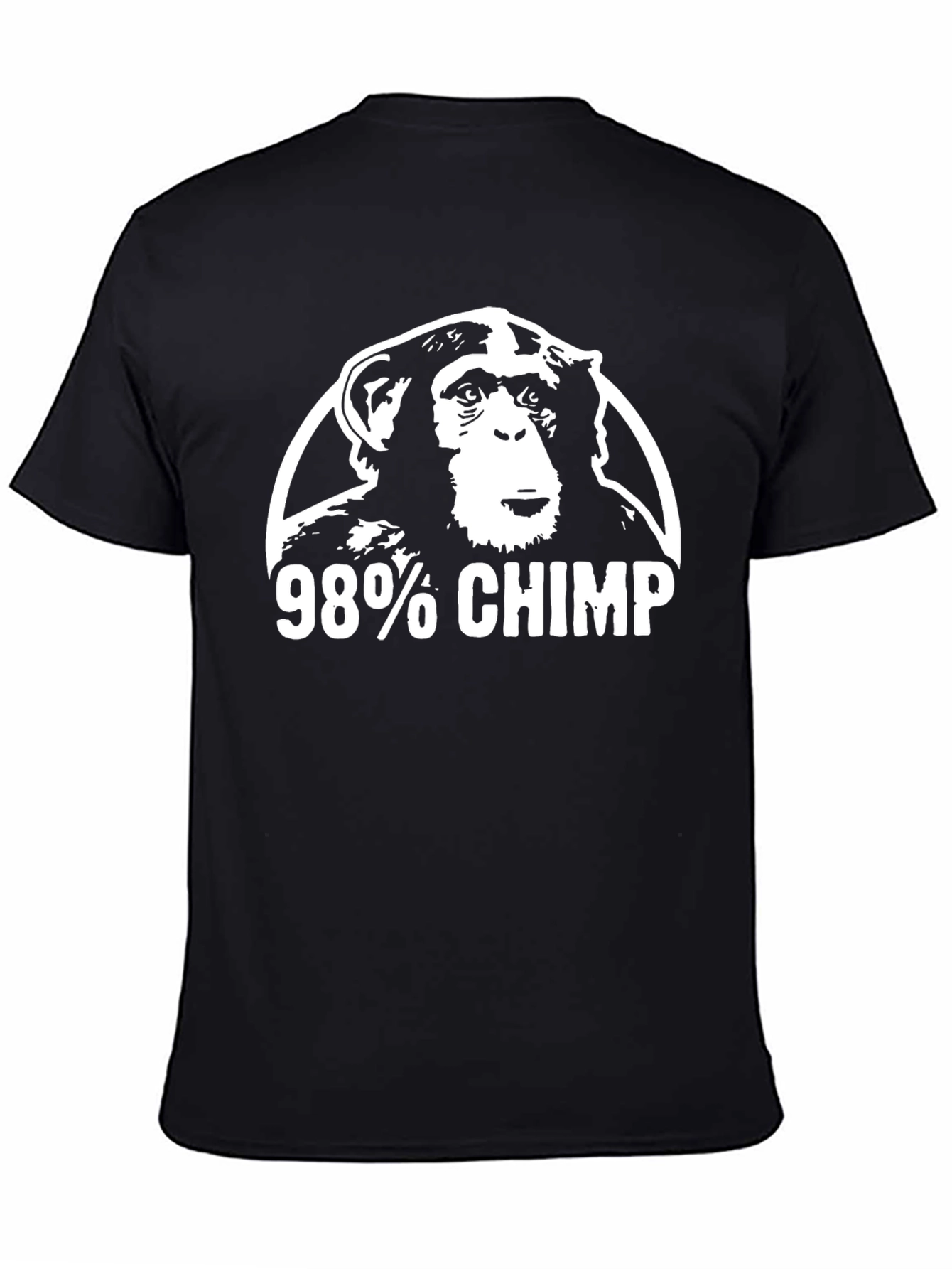 98% Chimp Graphic Tee - Black T-Shirt