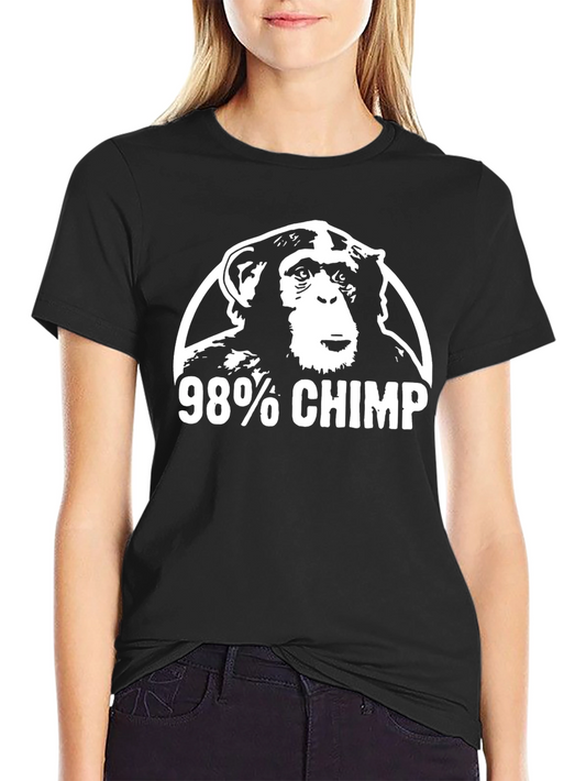 98% Chimp Graphic Tee - Black T-Shirt