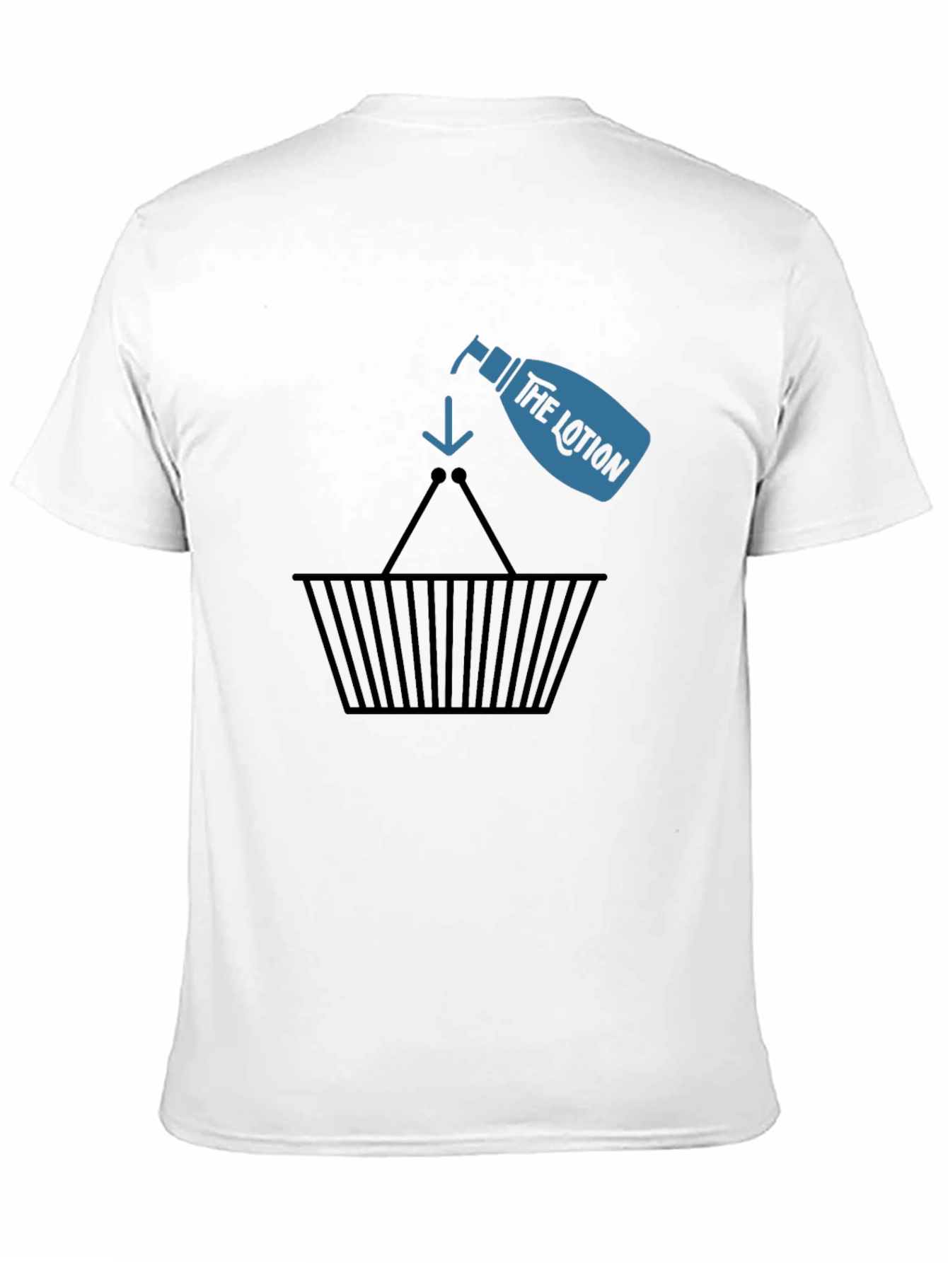 Lotion Basket Black T-Shirt - Funny & Unique Design