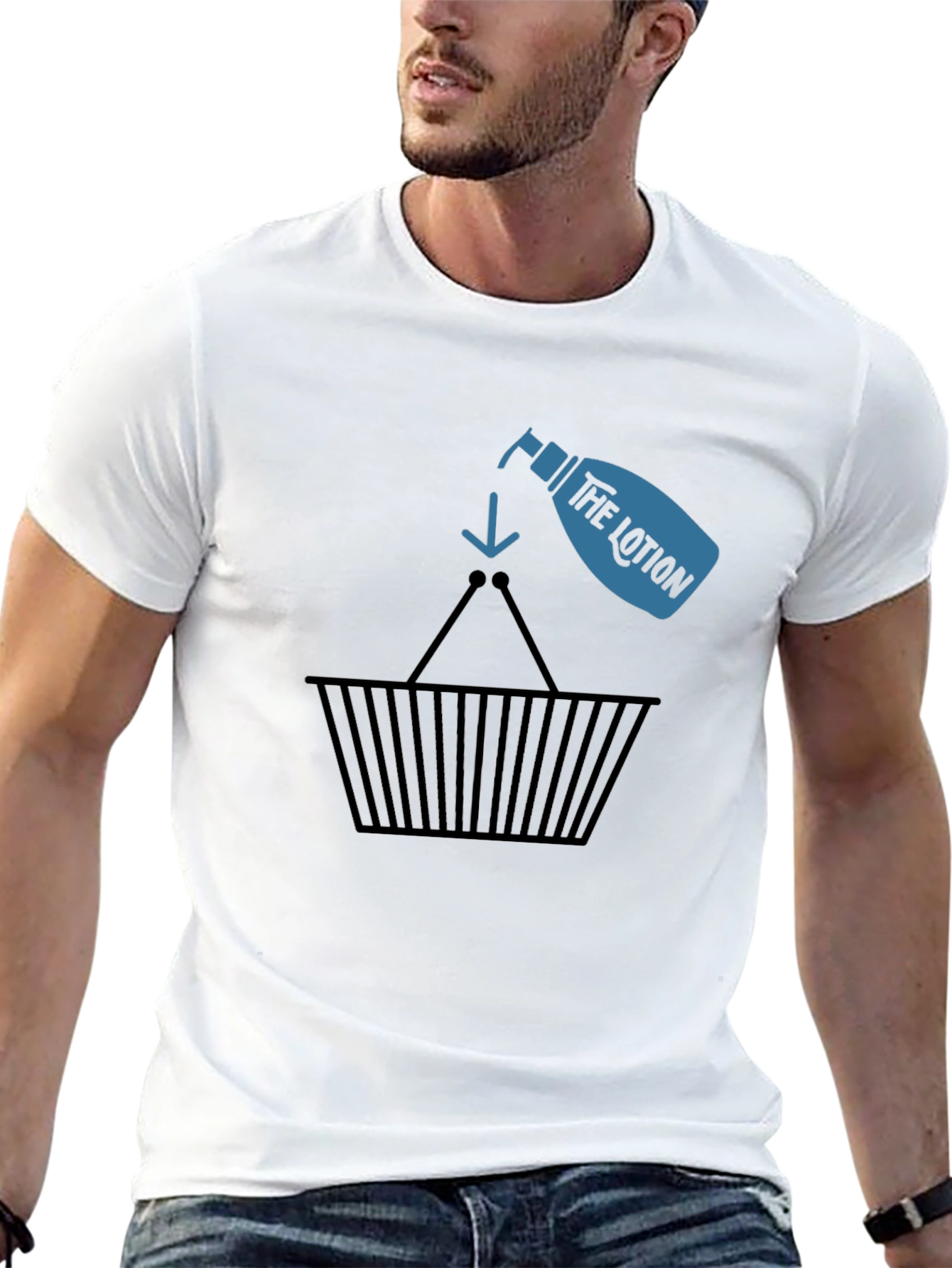Lotion Basket Black T-Shirt - Funny & Unique Design