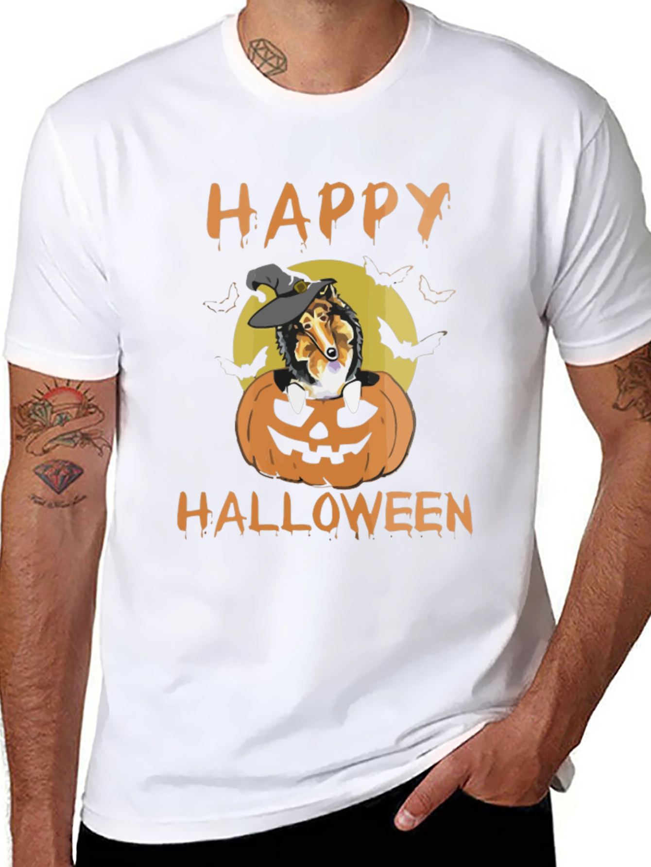 Halloween Dog Pumpkin T-Shirt