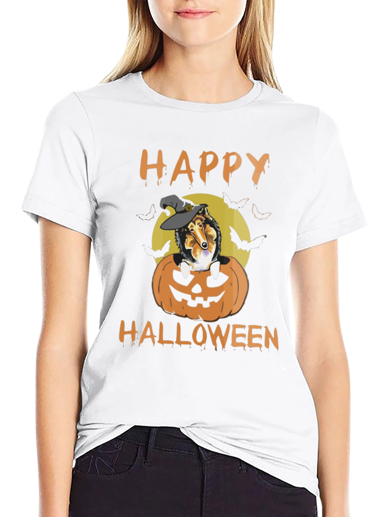 Halloween Dog Pumpkin T-Shirt