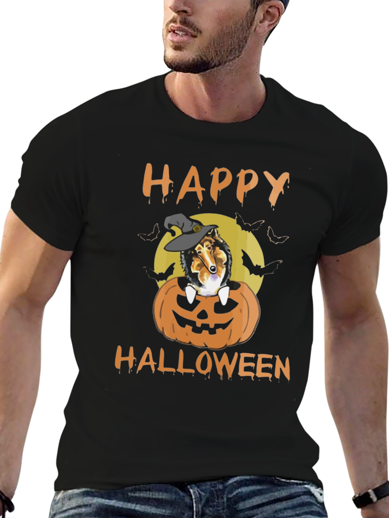 Halloween Dog Pumpkin T-Shirt