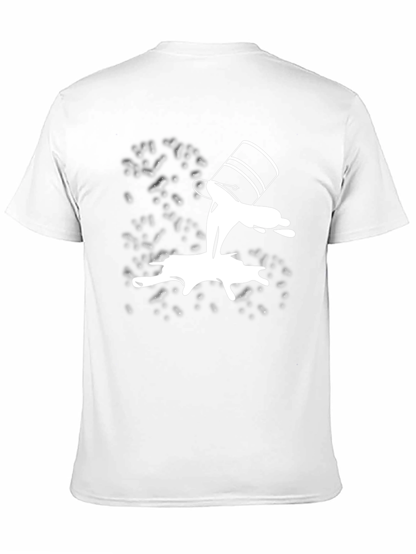 Paint Spill Graphic Tee - Black Casual T-Shirt