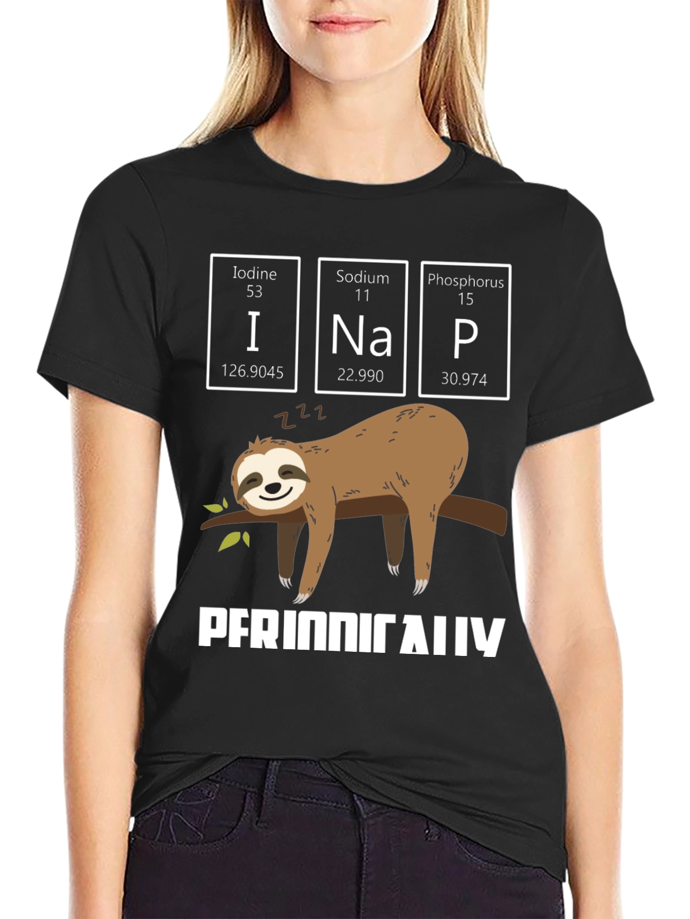 Periodic Table Sloth Nap T-Shirt