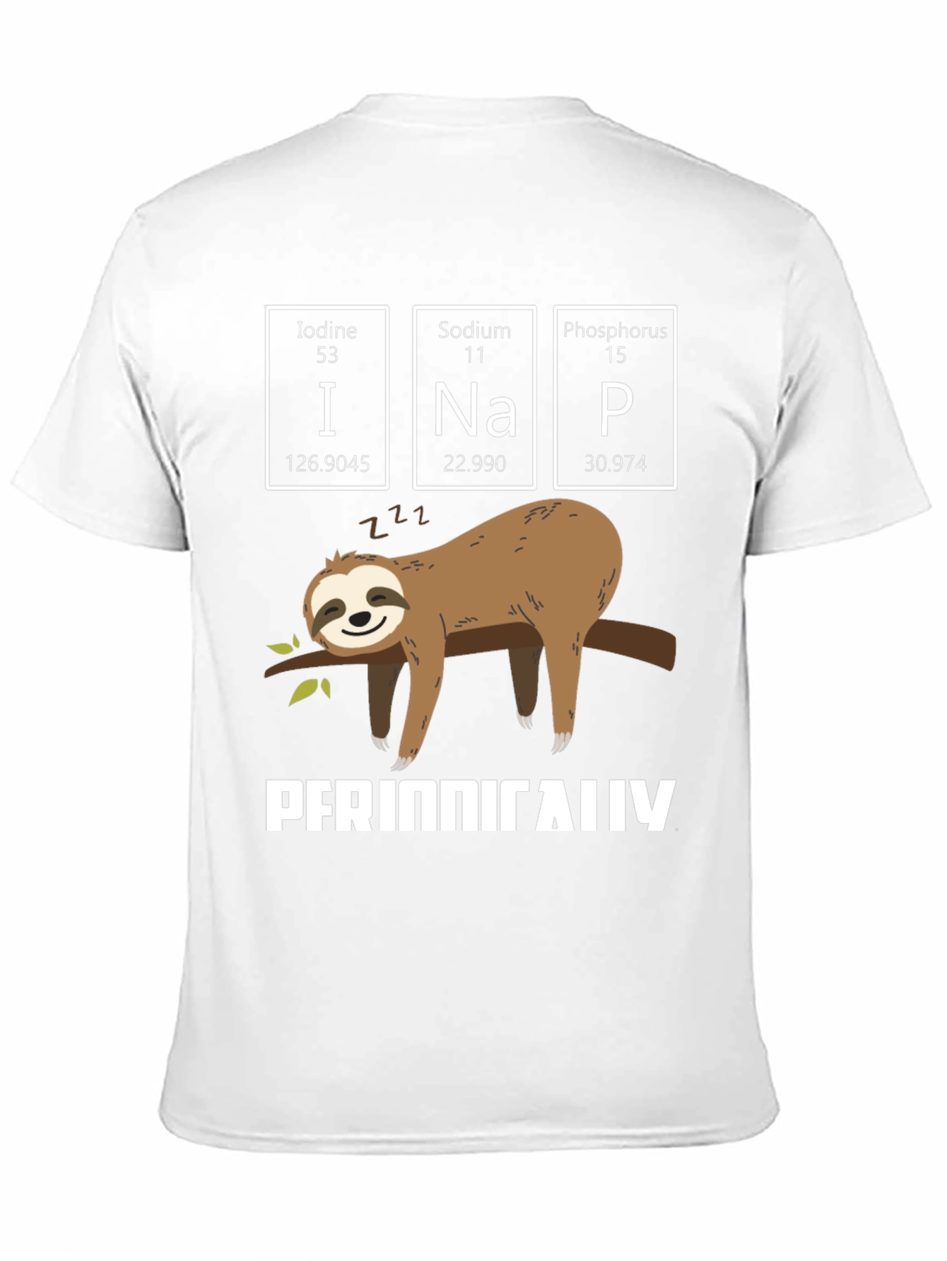 Periodic Table Sloth Nap T-Shirt