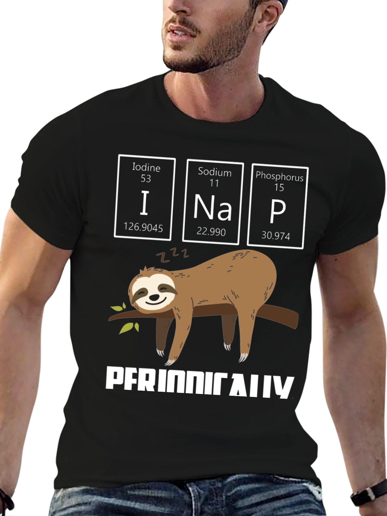 Periodic Table Sloth Nap T-Shirt