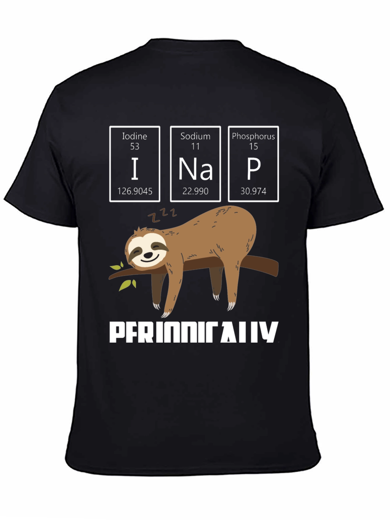 Periodic Table Sloth Nap T-Shirt