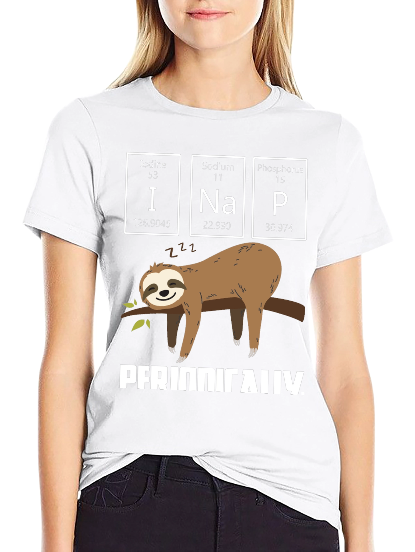 Periodic Table Sloth Nap T-Shirt