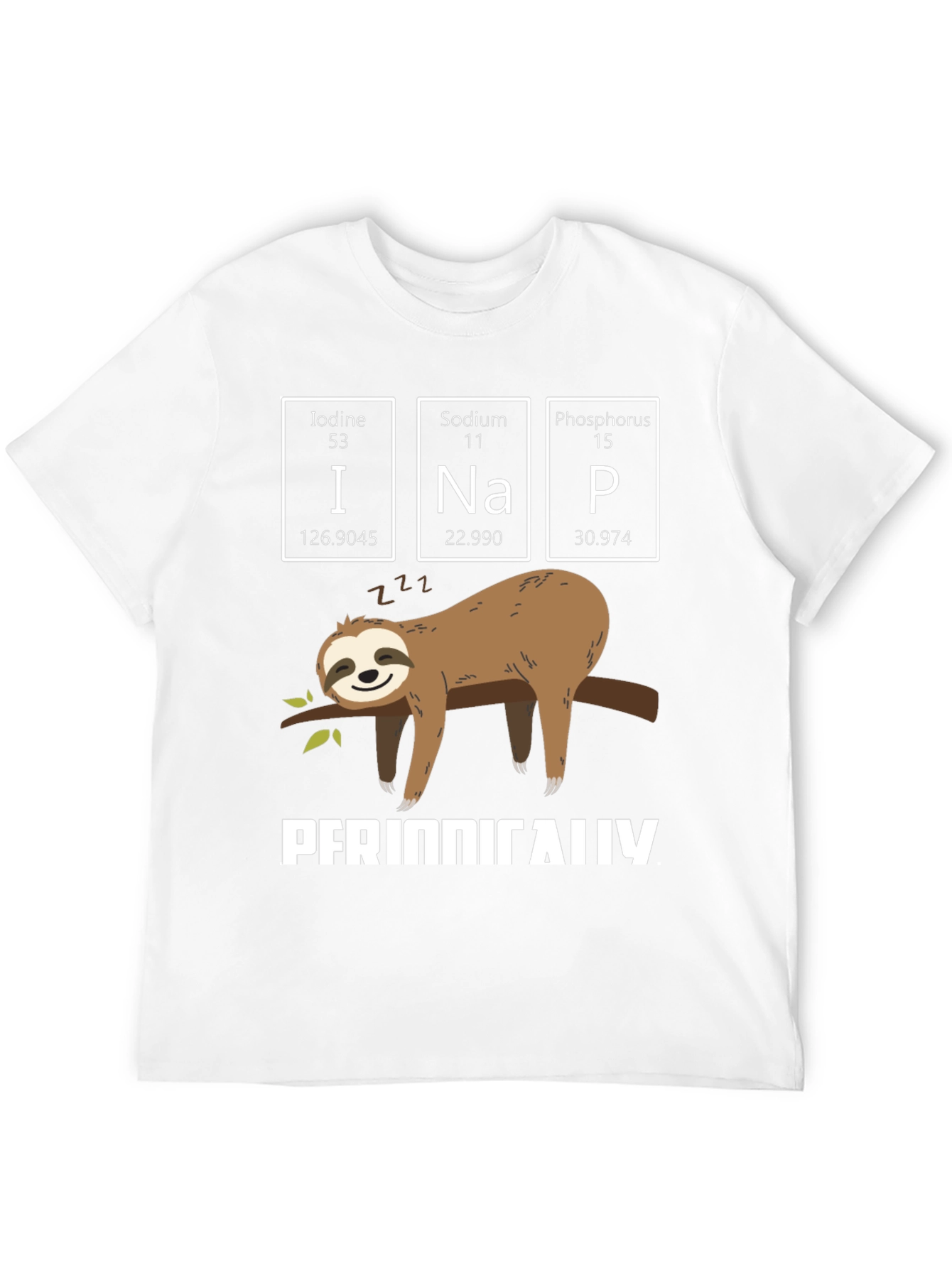 Periodic Table Sloth Nap T-Shirt
