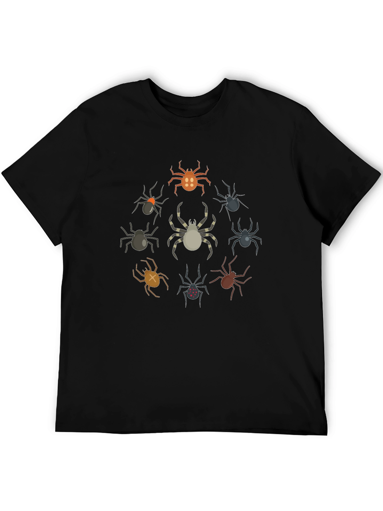 Spiders Graphic T-Shirt - Unique Halloween Design