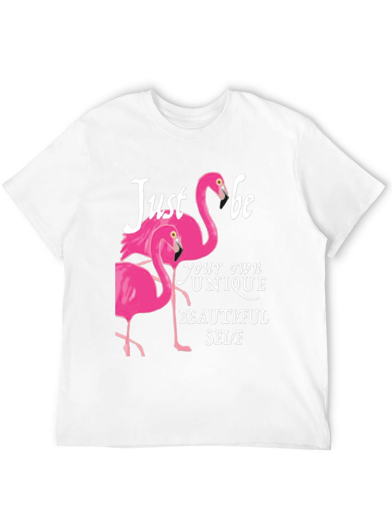 Flamingo Be Yourself Graphic Tee - Black