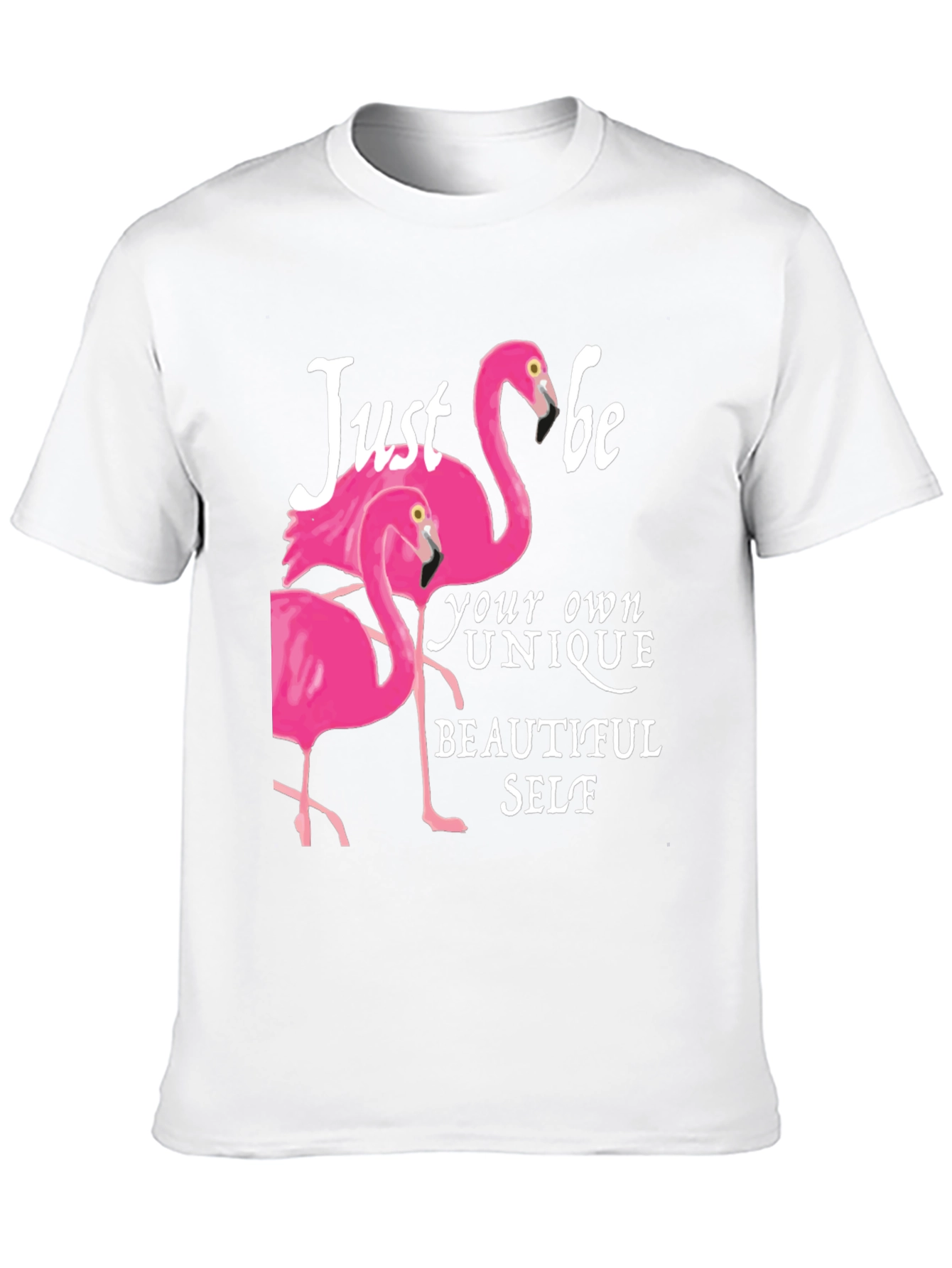 Flamingo Be Yourself Graphic Tee - Black