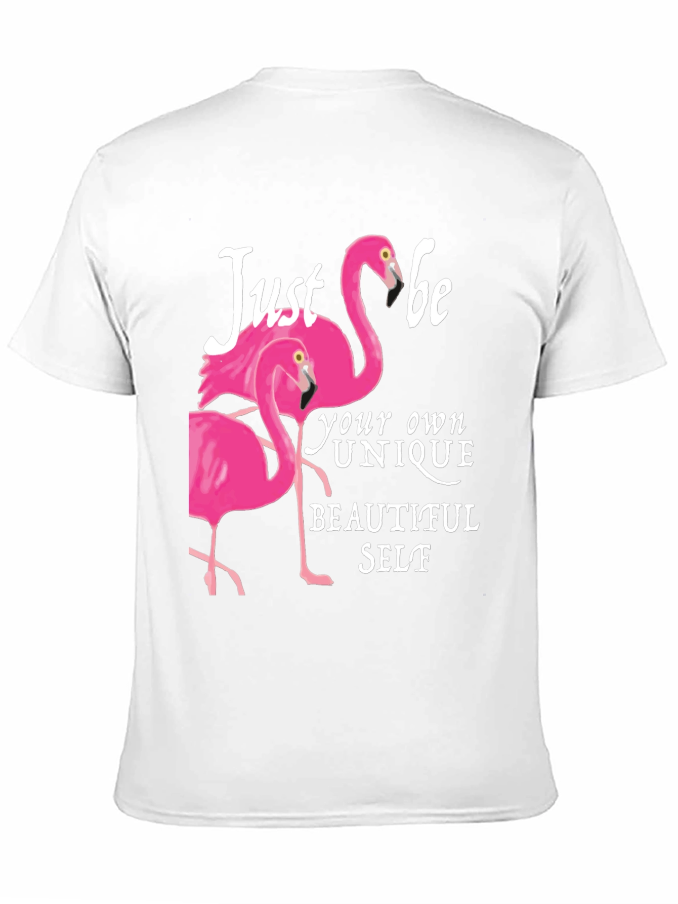 Flamingo Be Yourself Graphic Tee - Black