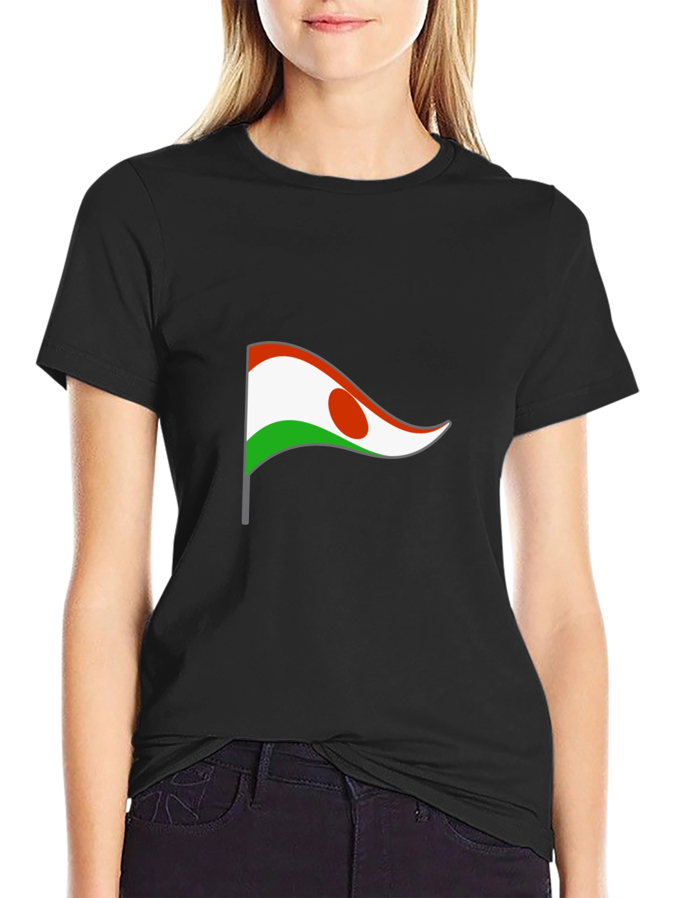 Niger Flag T-Shirt - Black Graphic Tee
