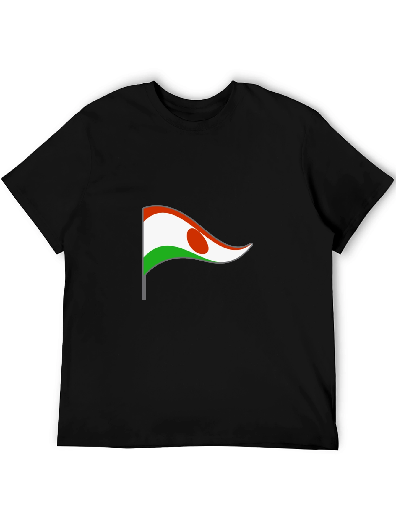 Niger Flag T-Shirt - Black Graphic Tee