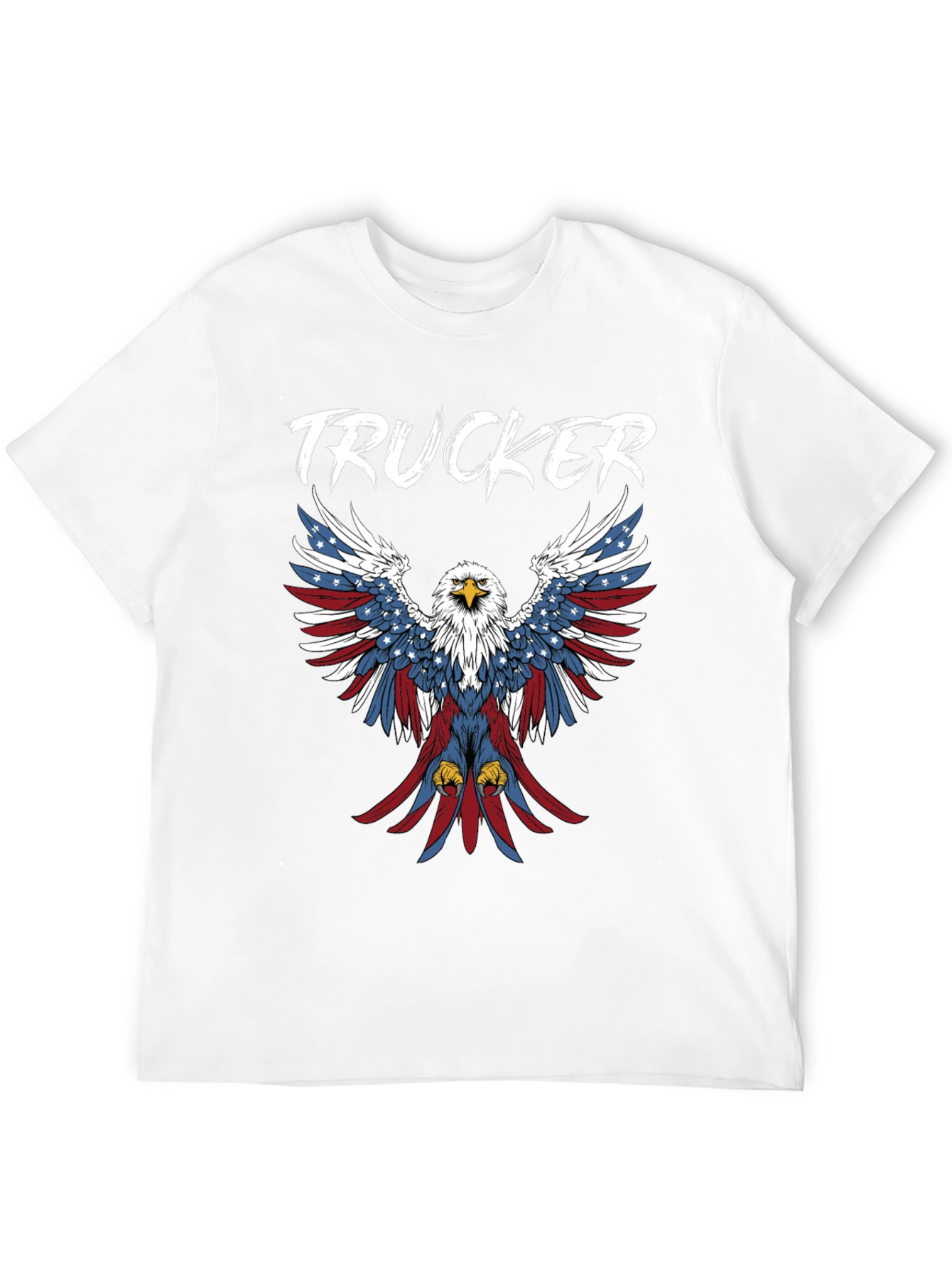 Trucker Patriotic Eagle Graphic Tee