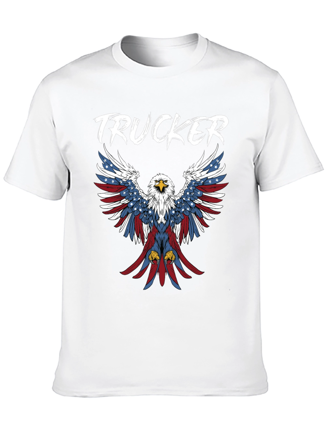 Trucker Patriotic Eagle Graphic Tee