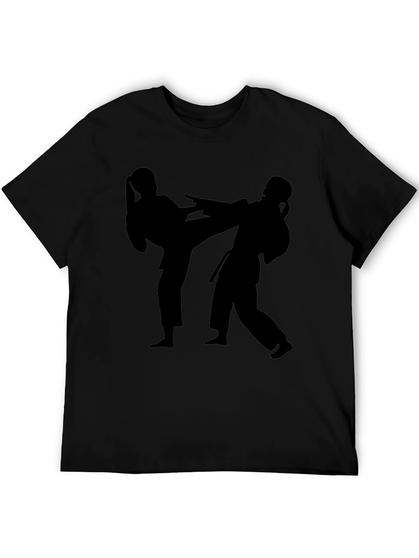 Karate Silhouette Graphic Tee - Martial Arts T-Shirt
