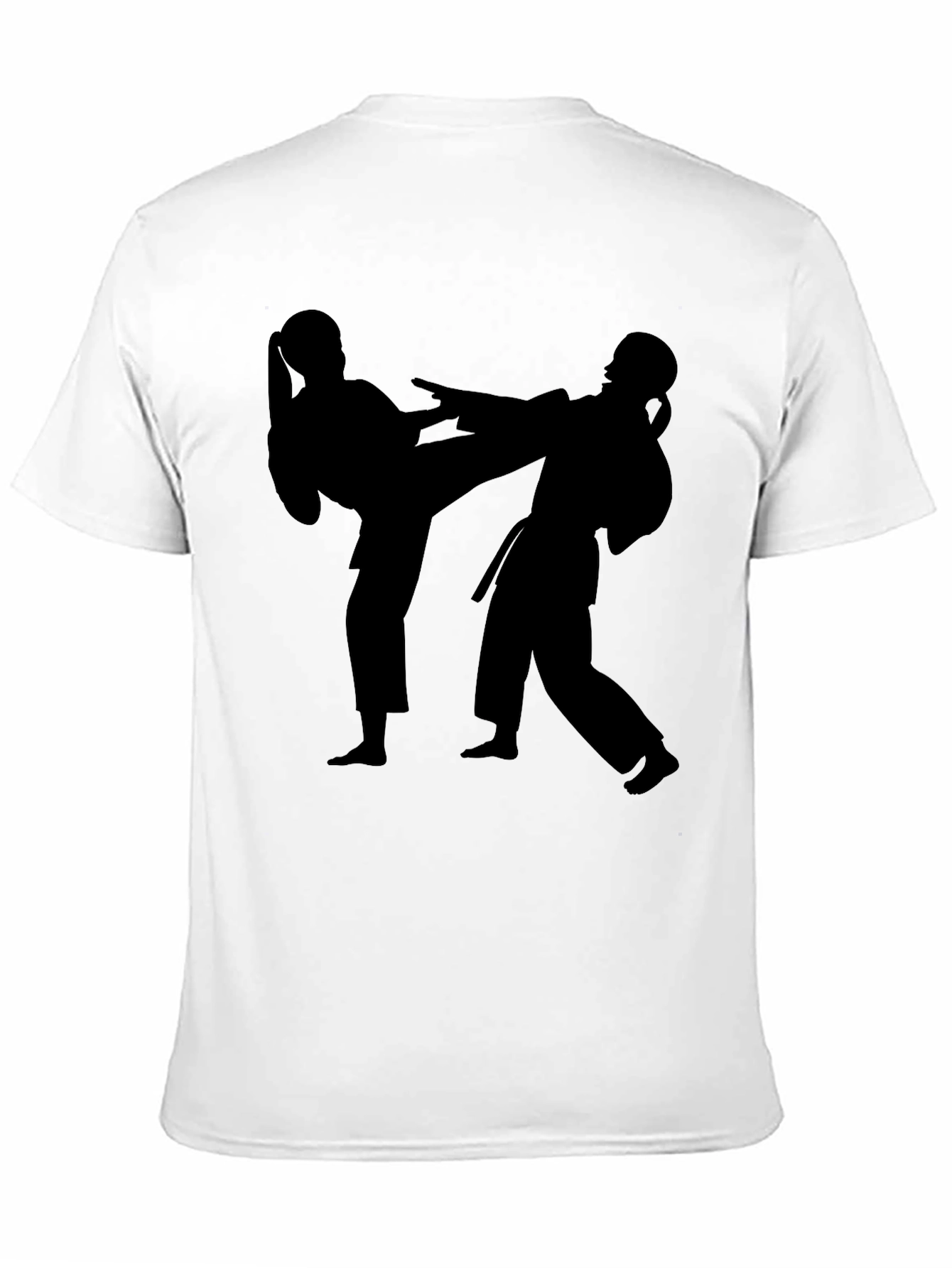 Karate Silhouette Graphic Tee - Martial Arts T-Shirt