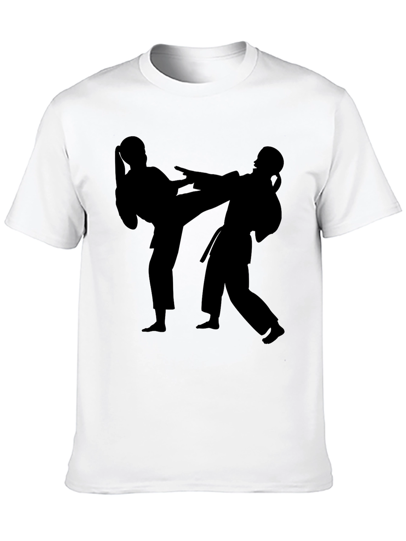 Karate Silhouette Graphic Tee - Martial Arts T-Shirt