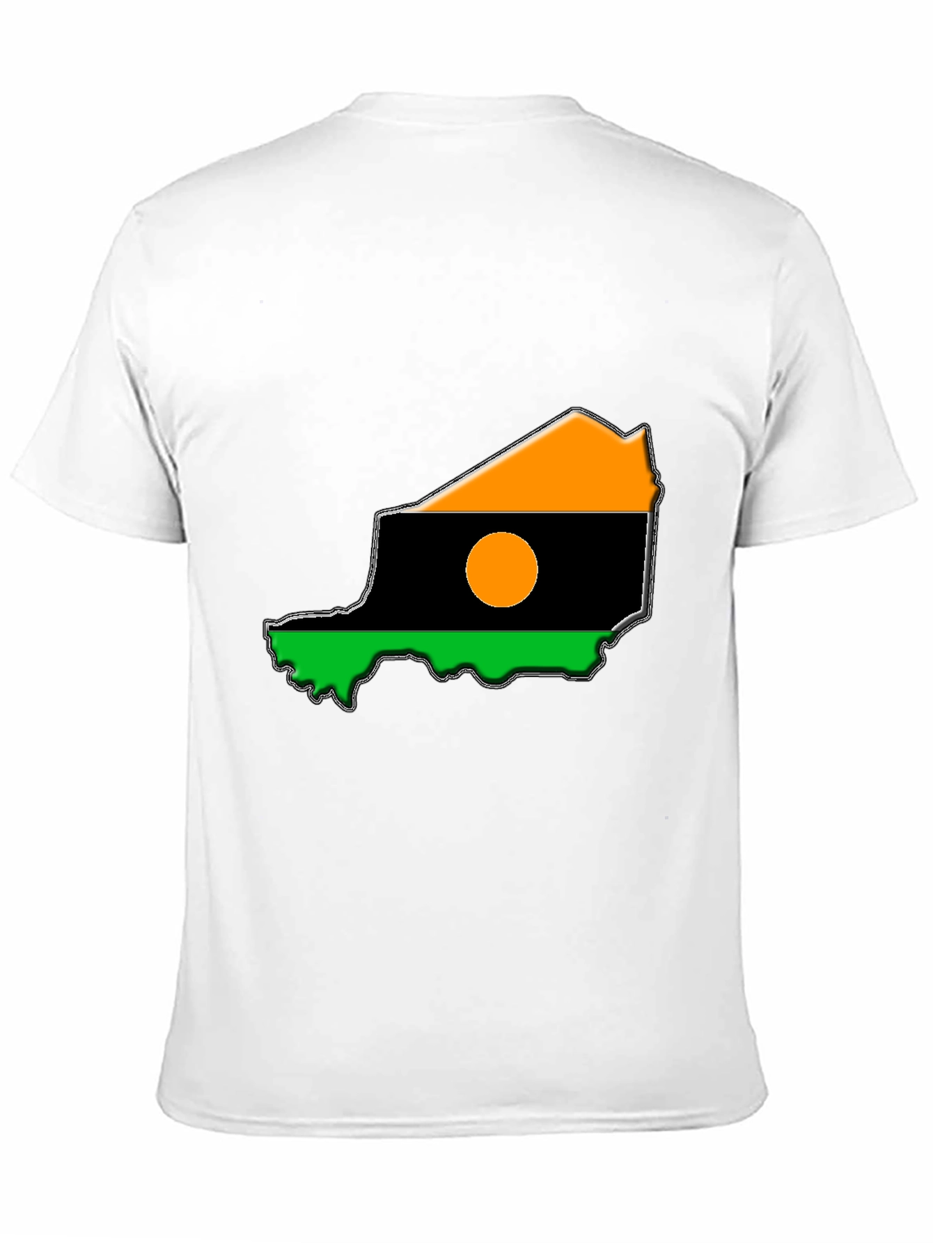 Niger Flag T-Shirt - Mens Black Tee
