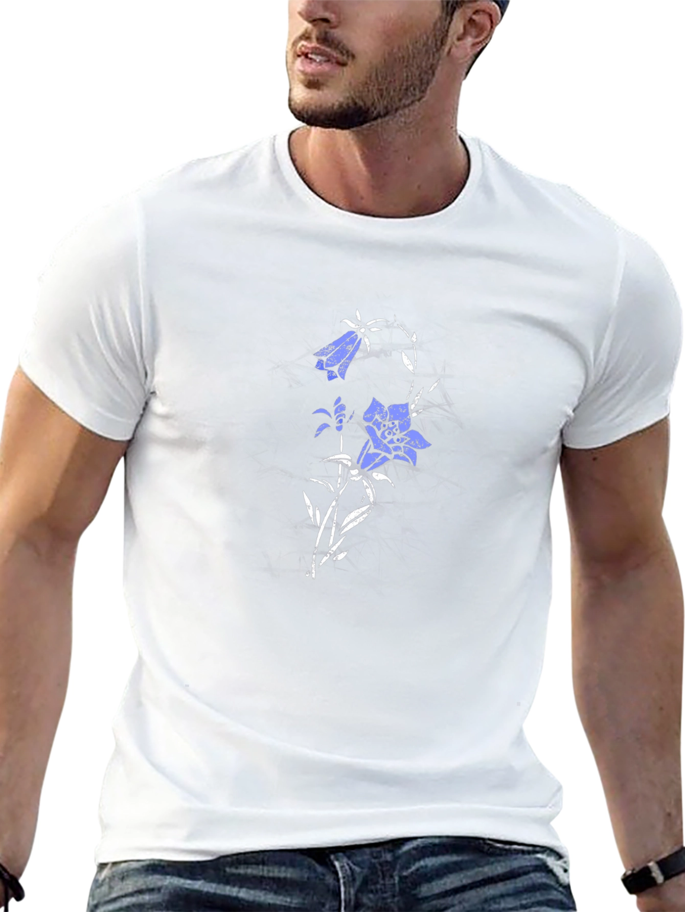 Floral Print Crew Neck T-Shirt