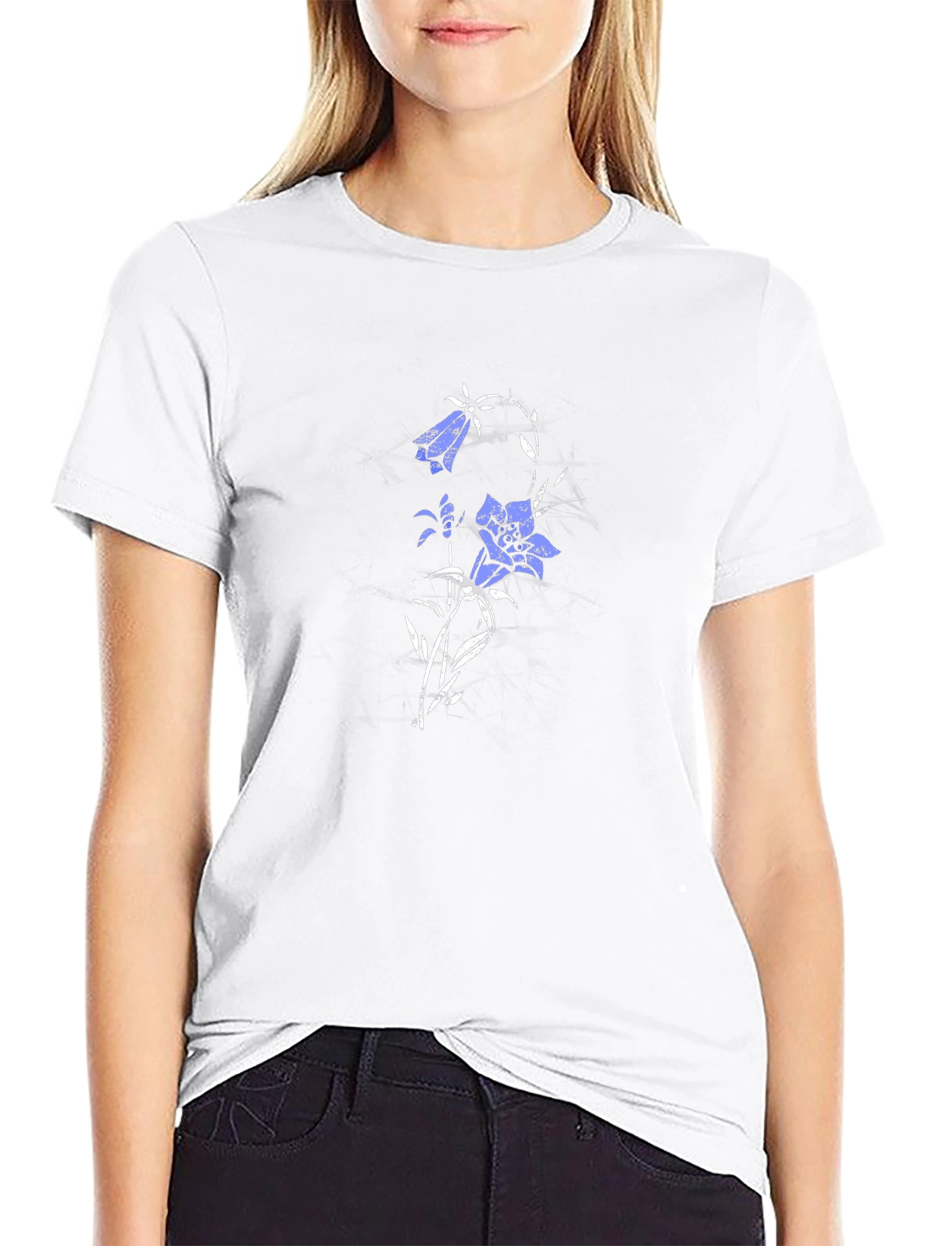 Floral Print Crew Neck T-Shirt
