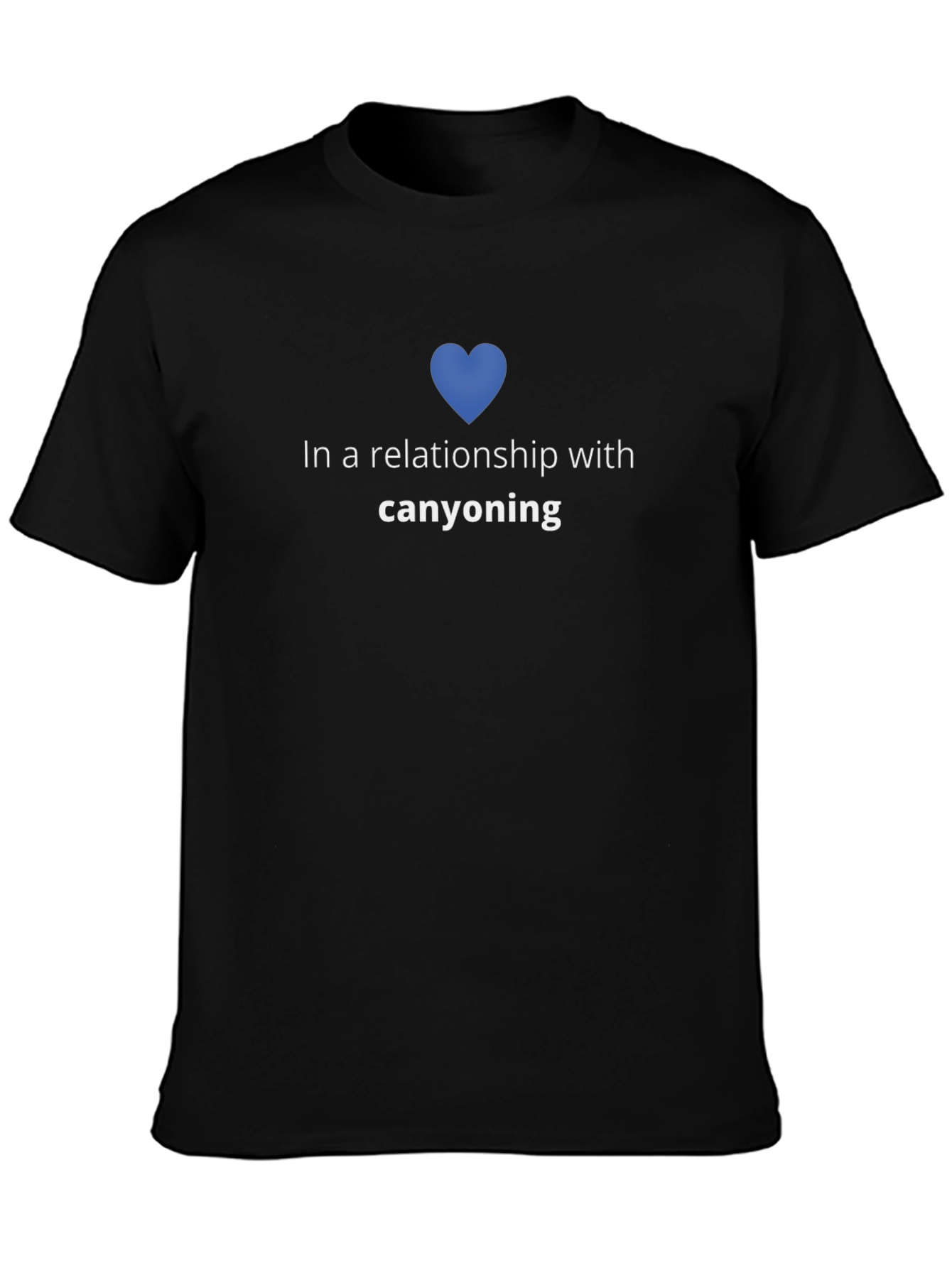 Canyoning Relationship Black T-Shirt