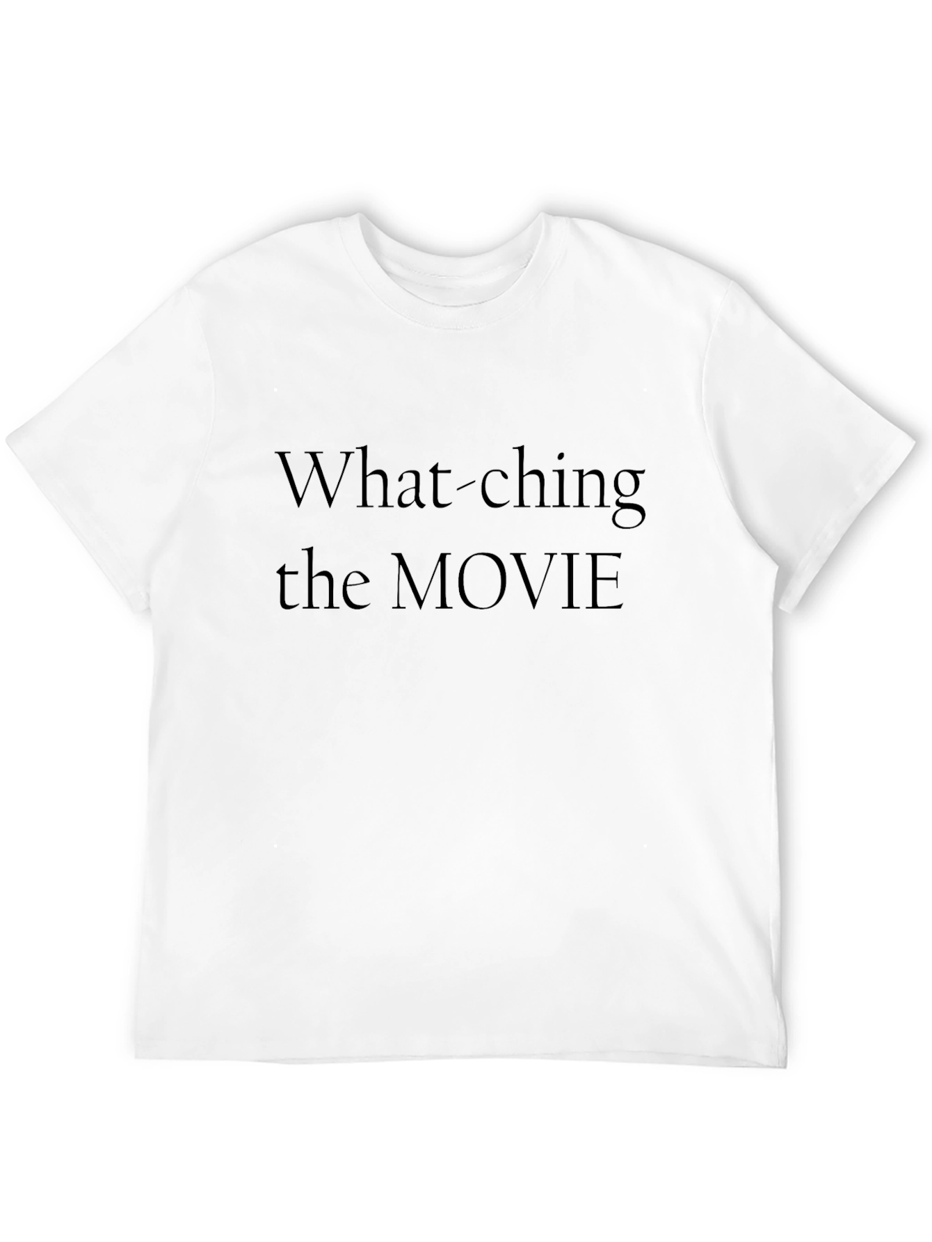 Movie Watching T-Shirt - Black Graphic Tee