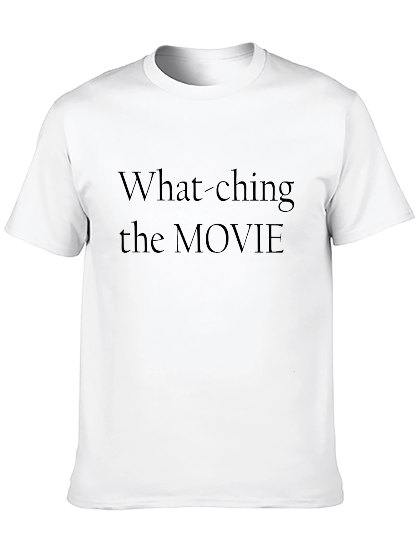 Movie Watching T-Shirt - Black Graphic Tee