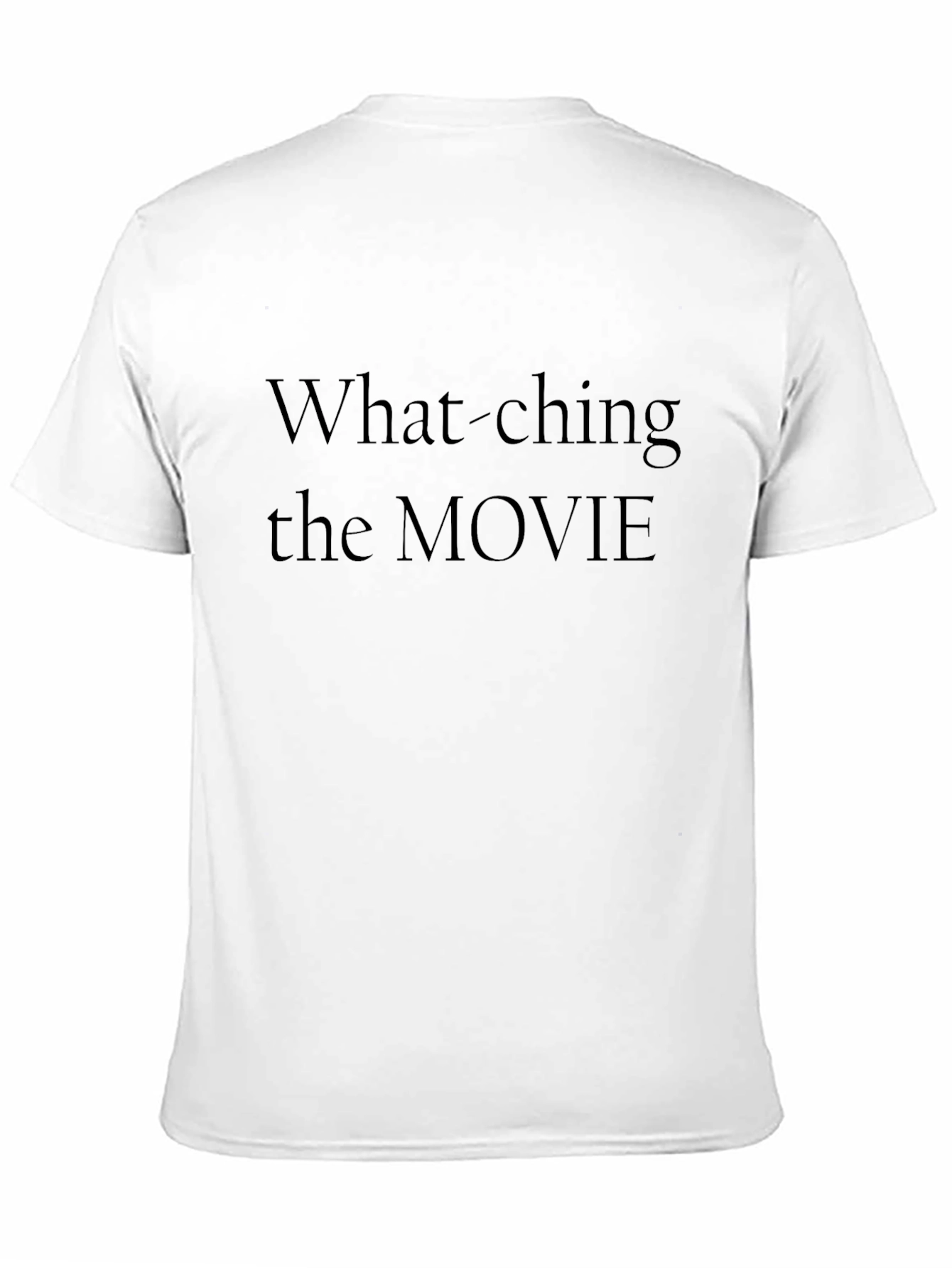 Movie Watching T-Shirt - Black Graphic Tee