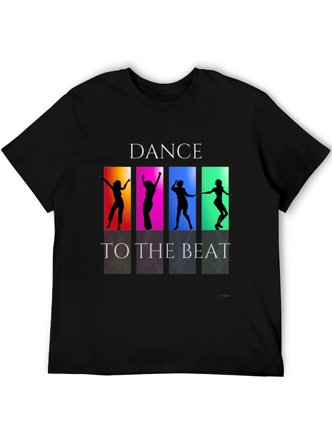 Dance to the Beat Graphic Tee - Black
