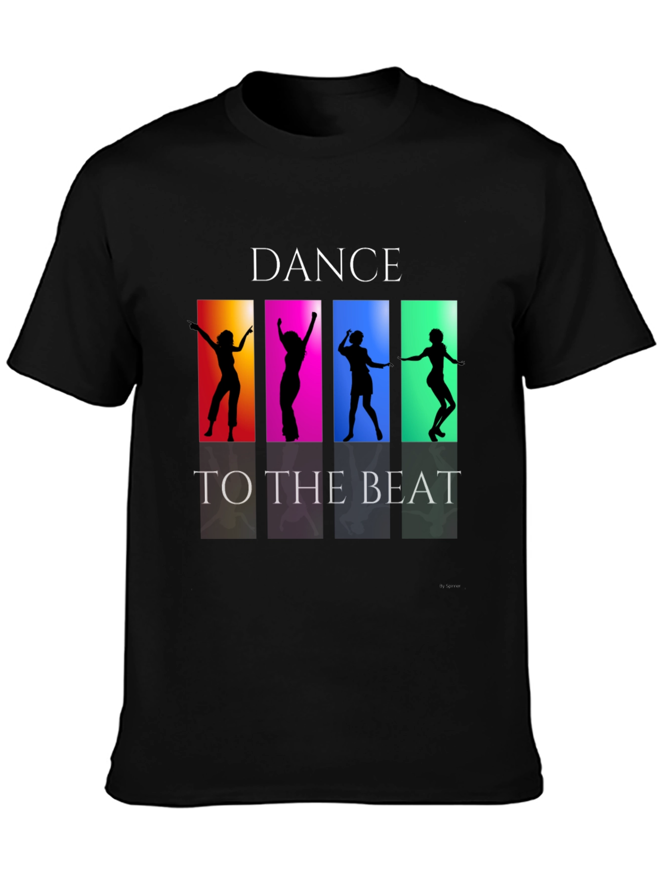 Dance to the Beat Graphic Tee - Black